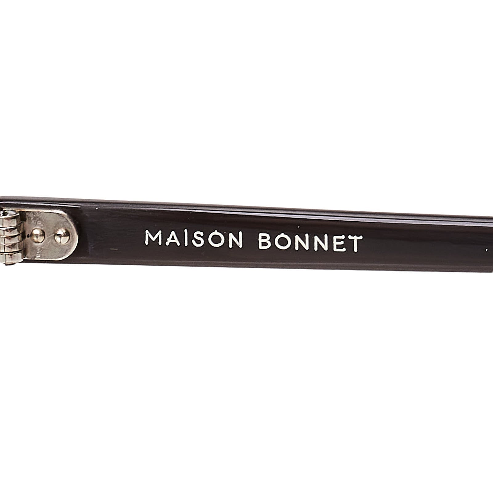 MAISON BONNET Black Acetate Full Frame Rectangular Eyeglasses With Case MAISON BONNET