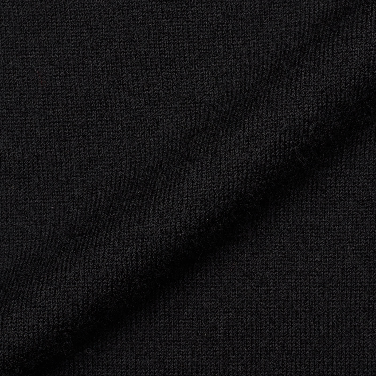 MALO Black Cashmere Ribbed Polo Neck Sweater EU 52 US L