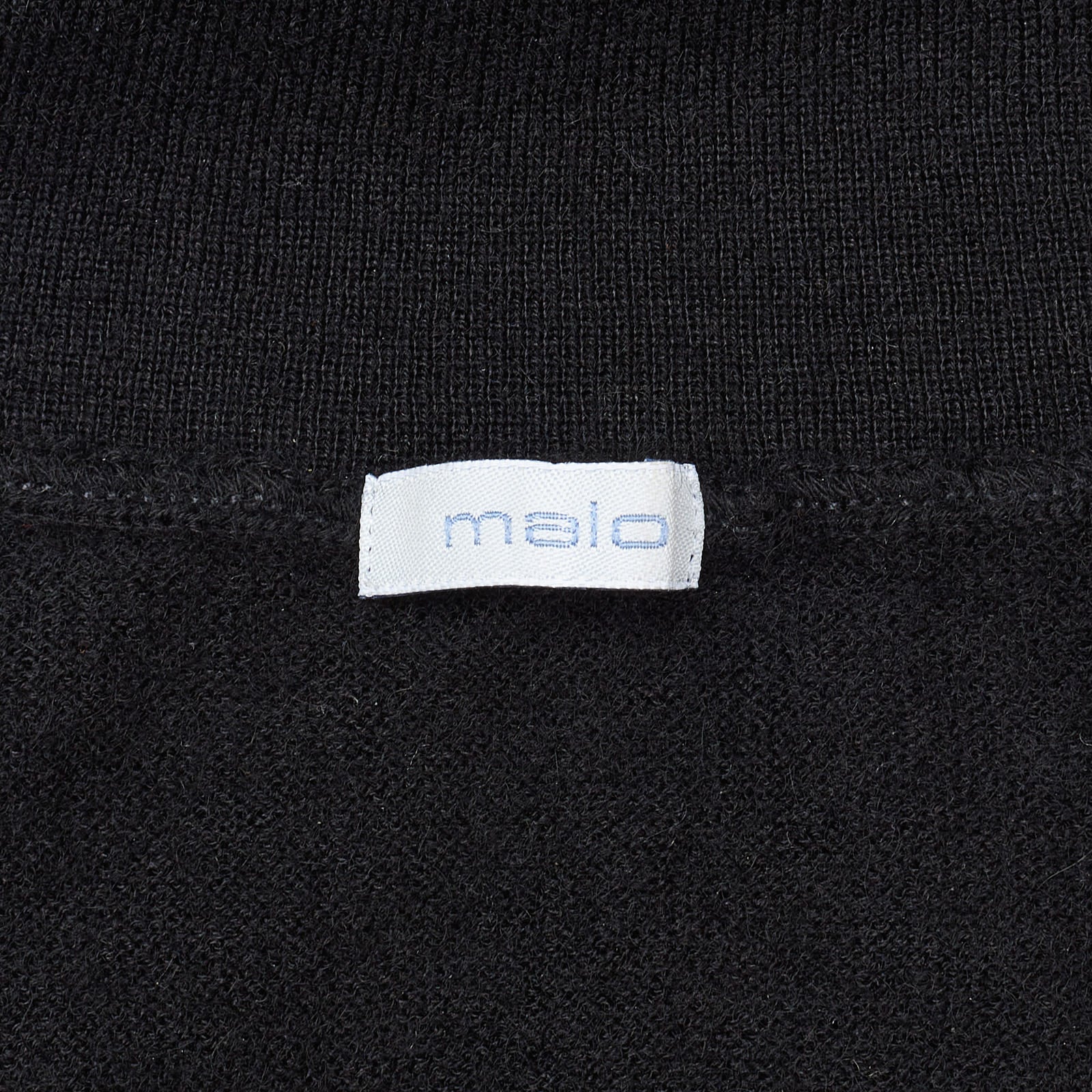 MALO Black Cashmere Ribbed Turtleneck Sweater EU 54 US XL MALO