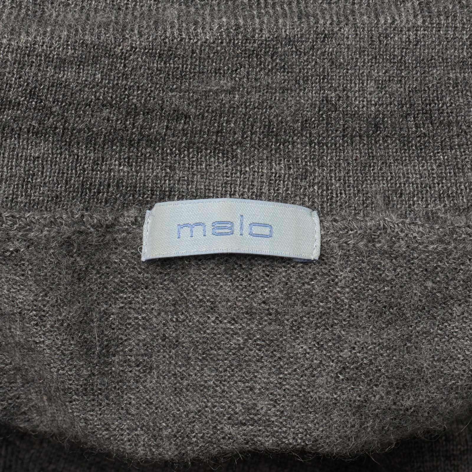 MALO Gray Cashmere Turtleneck Sweater EU 52 US L