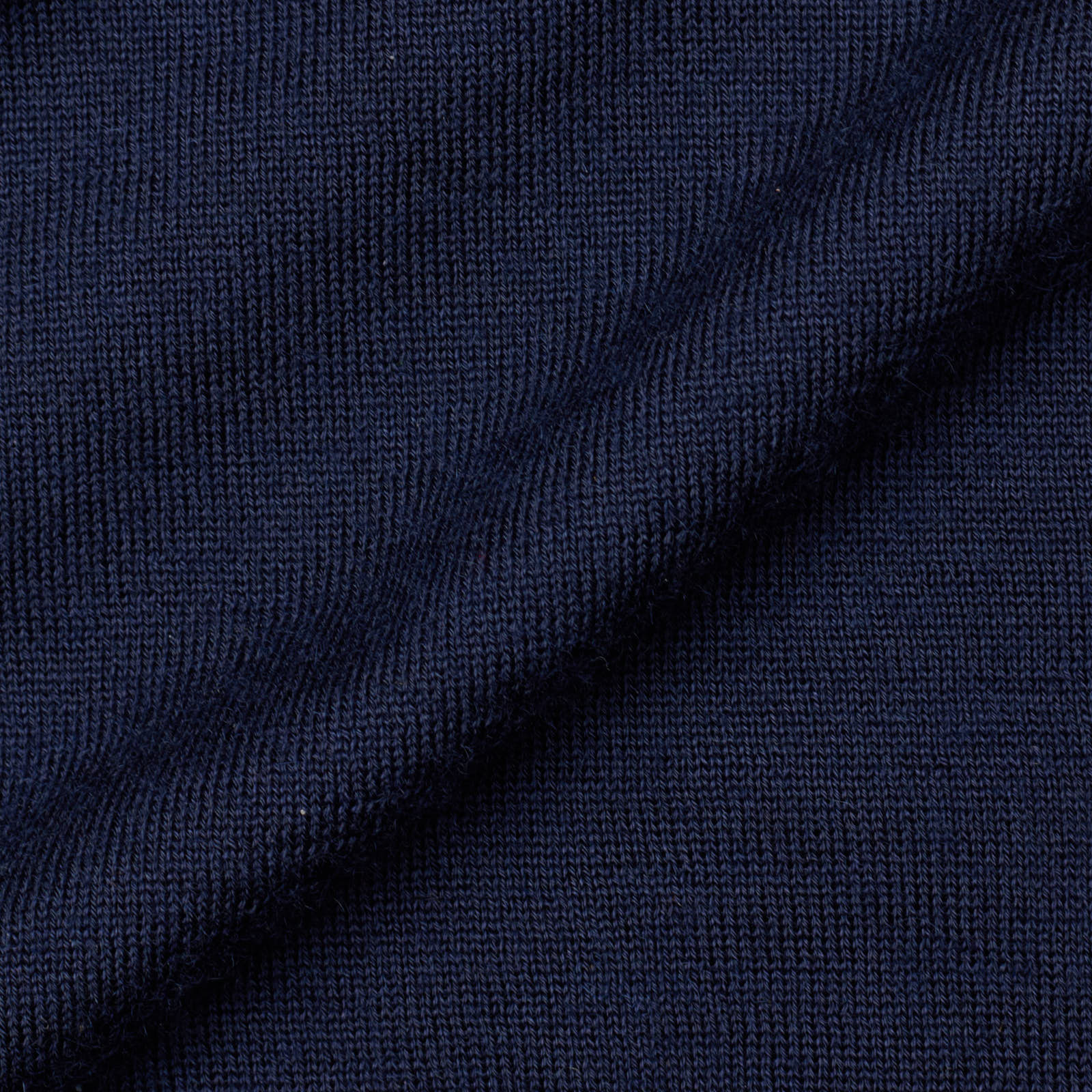 MALO Navy Blue Cashmere Ribbed Polo Neck Sweater EU 52 US L