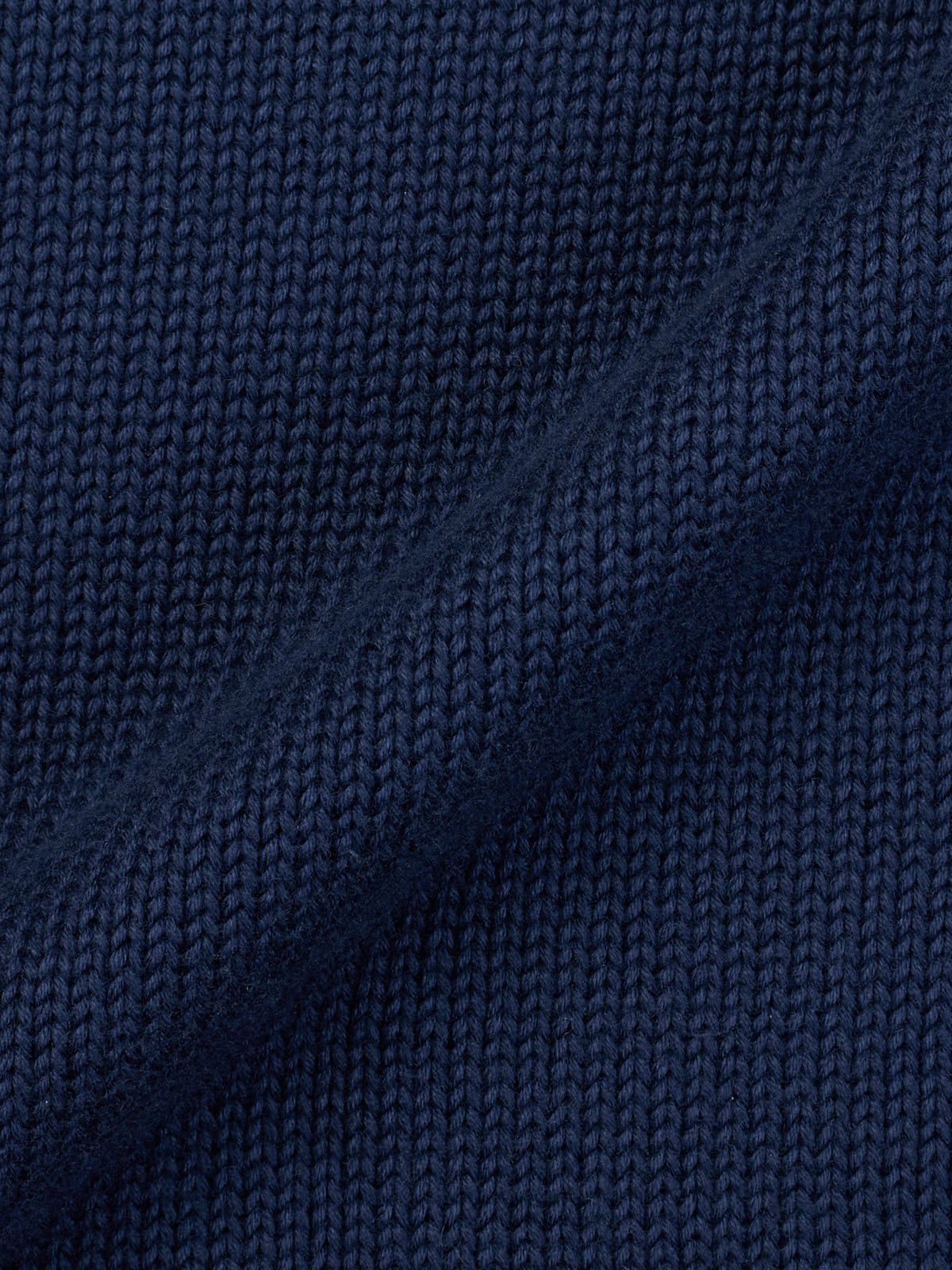 MALO Navy Blue Cotton Crewneck Knit Sweater EU 56 US XXL