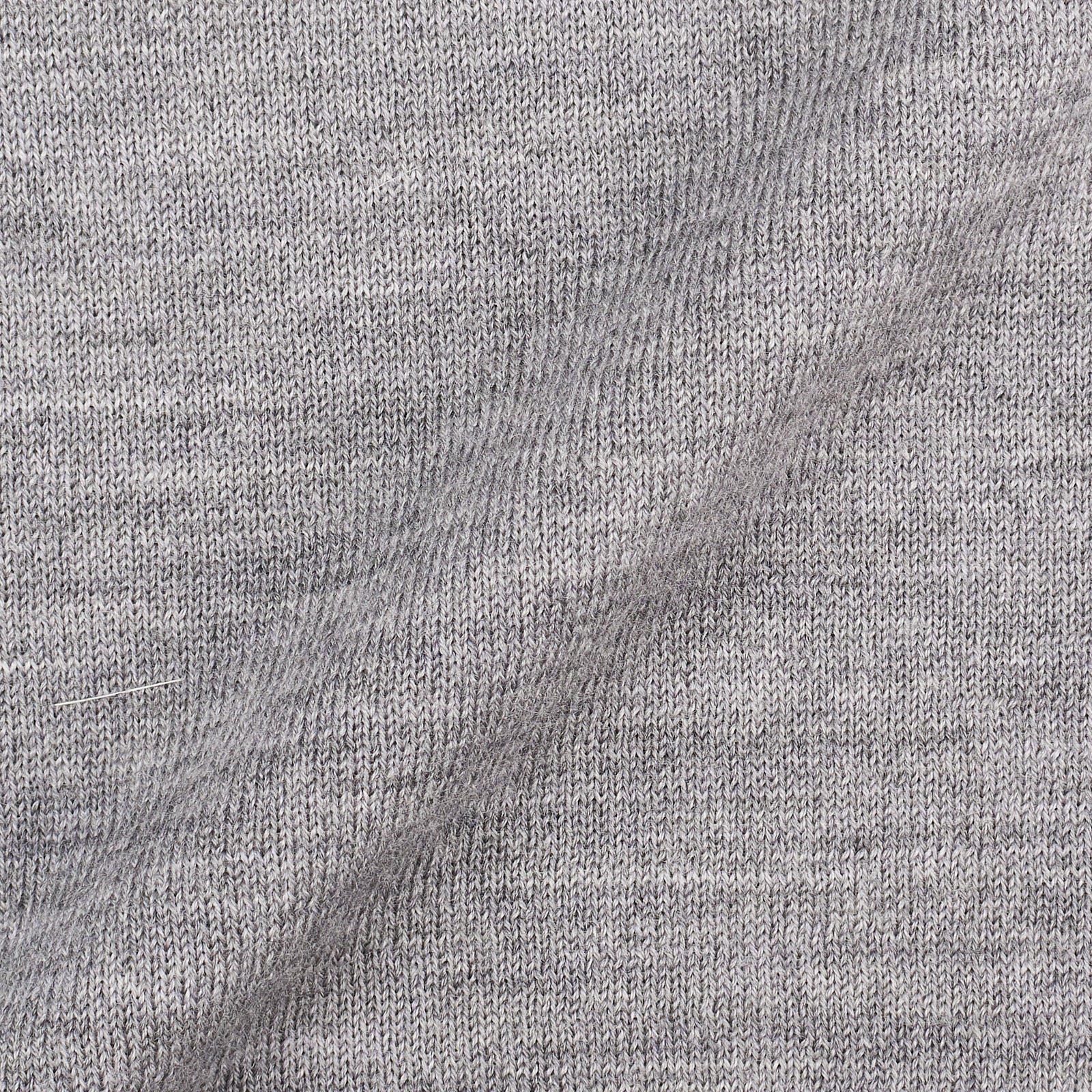 MALO Melange Gray Virgin Wool Ribbed Half Zip Sweater EU 54 NEW US XL MALO