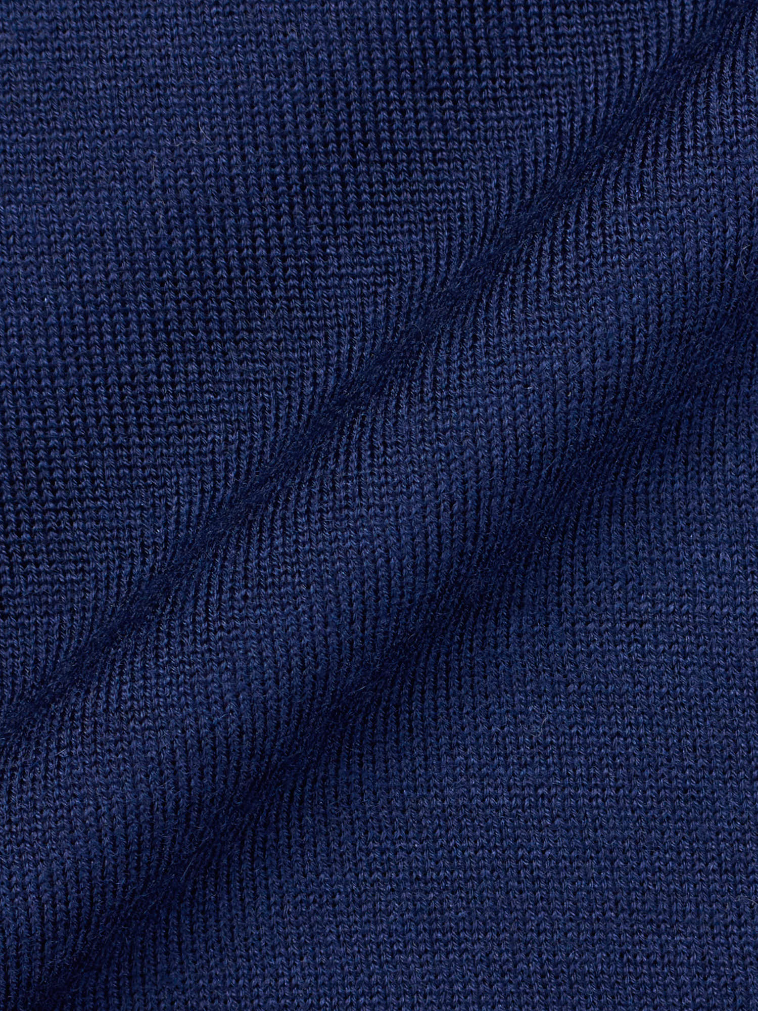 MANRICO CASHMERE Medieval Blue Cashmere-Wool-Silk Long Sleeve Polo Shirt