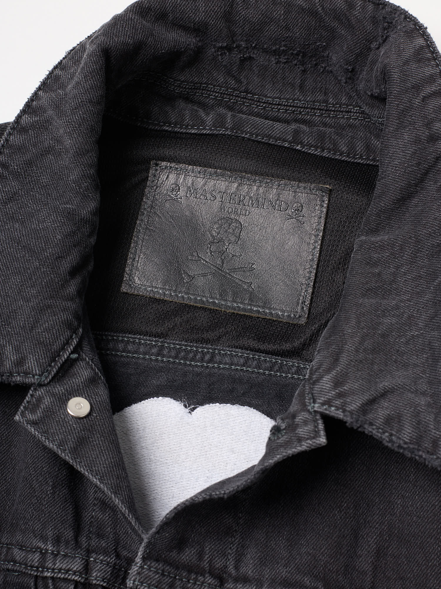 MASTERMIND WORLD Black Denim Trucker Jacket