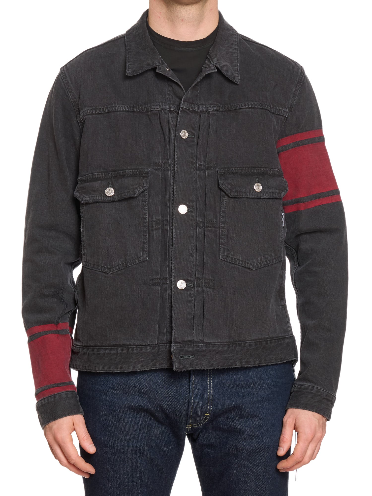 MASTERMIND WORLD Black Denim Trucker Jacket