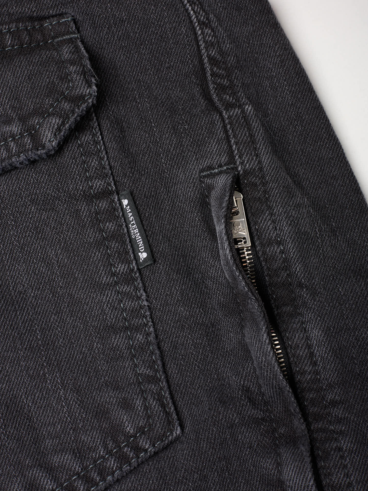 MASTERMIND WORLD Black Denim Trucker Jacket