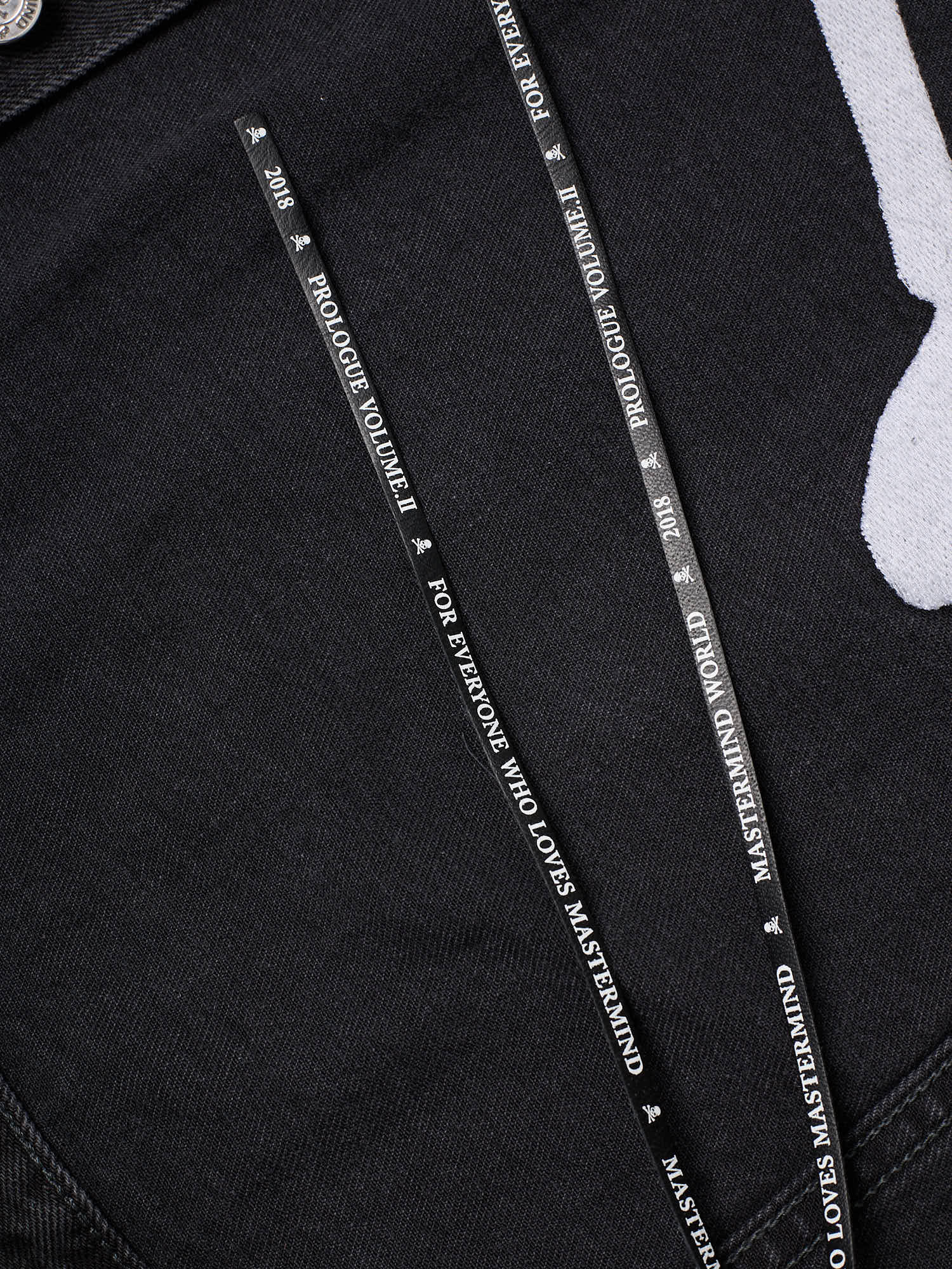 MASTERMIND WORLD Black Denim Trucker Jacket