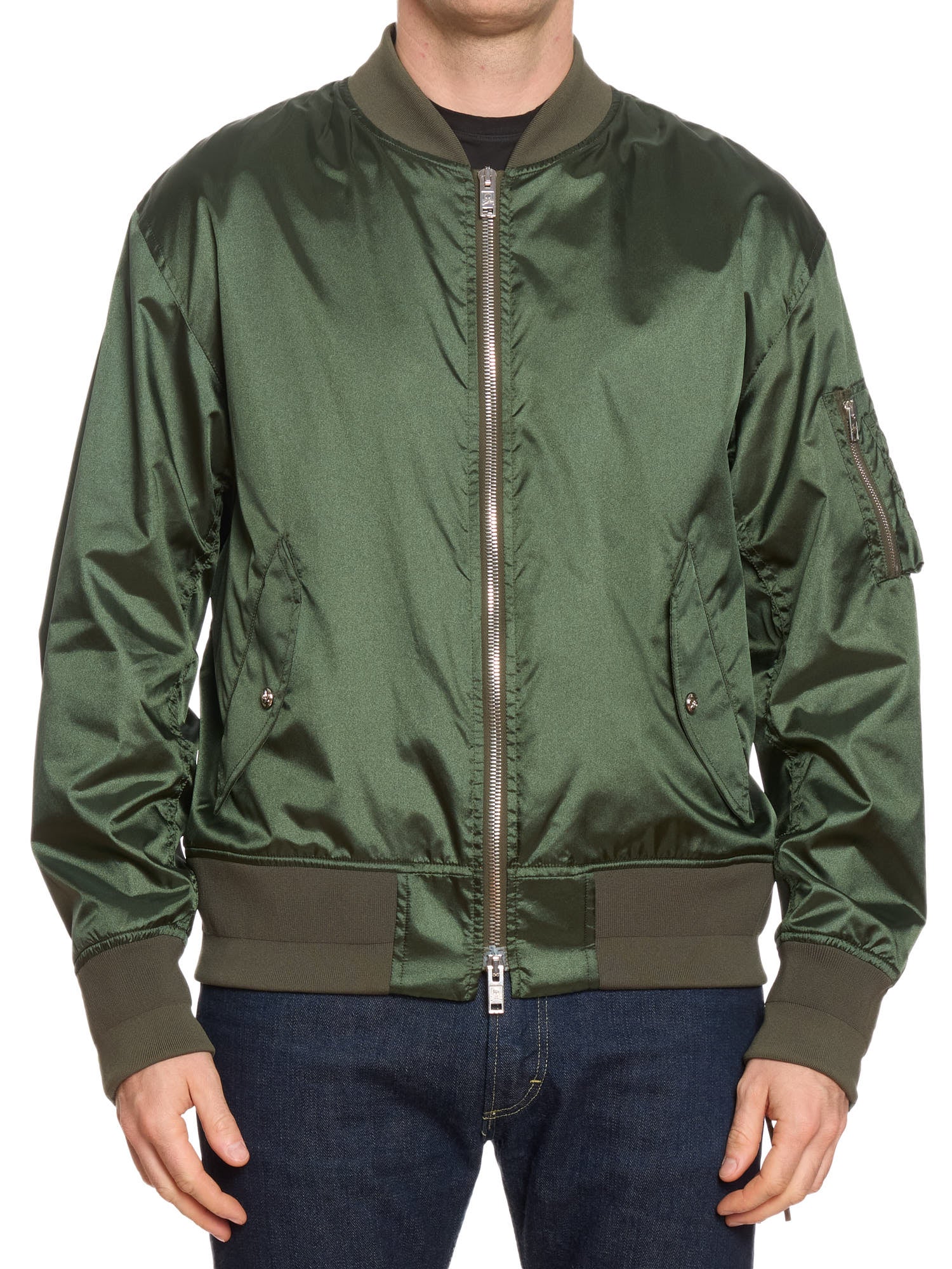 MASTERMIND WORLD Green Patch Skull MA-1 Bomber Jacket