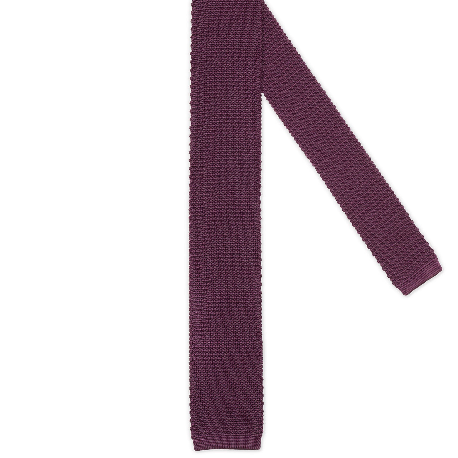 MATTABISCH FOR VANNUCCI Dark Purple Silk Knit Tie NEW