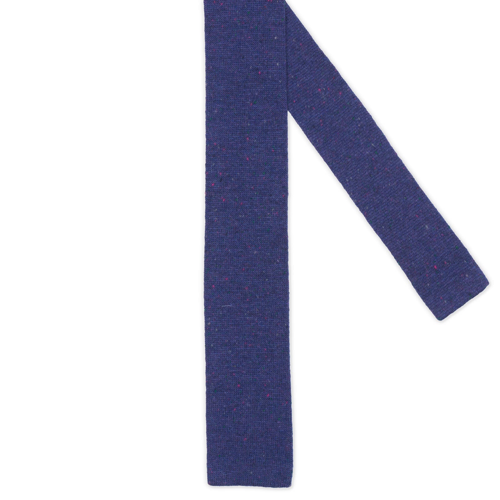 MATTABISCH FOR VANNUCCI Navy Blue Micro Pattern Wool Knit Tie NEW