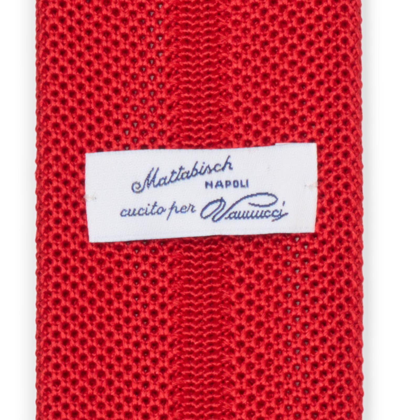 MATTABISCH FOR VANNUCCI Red Silk Knit Tie NEW
