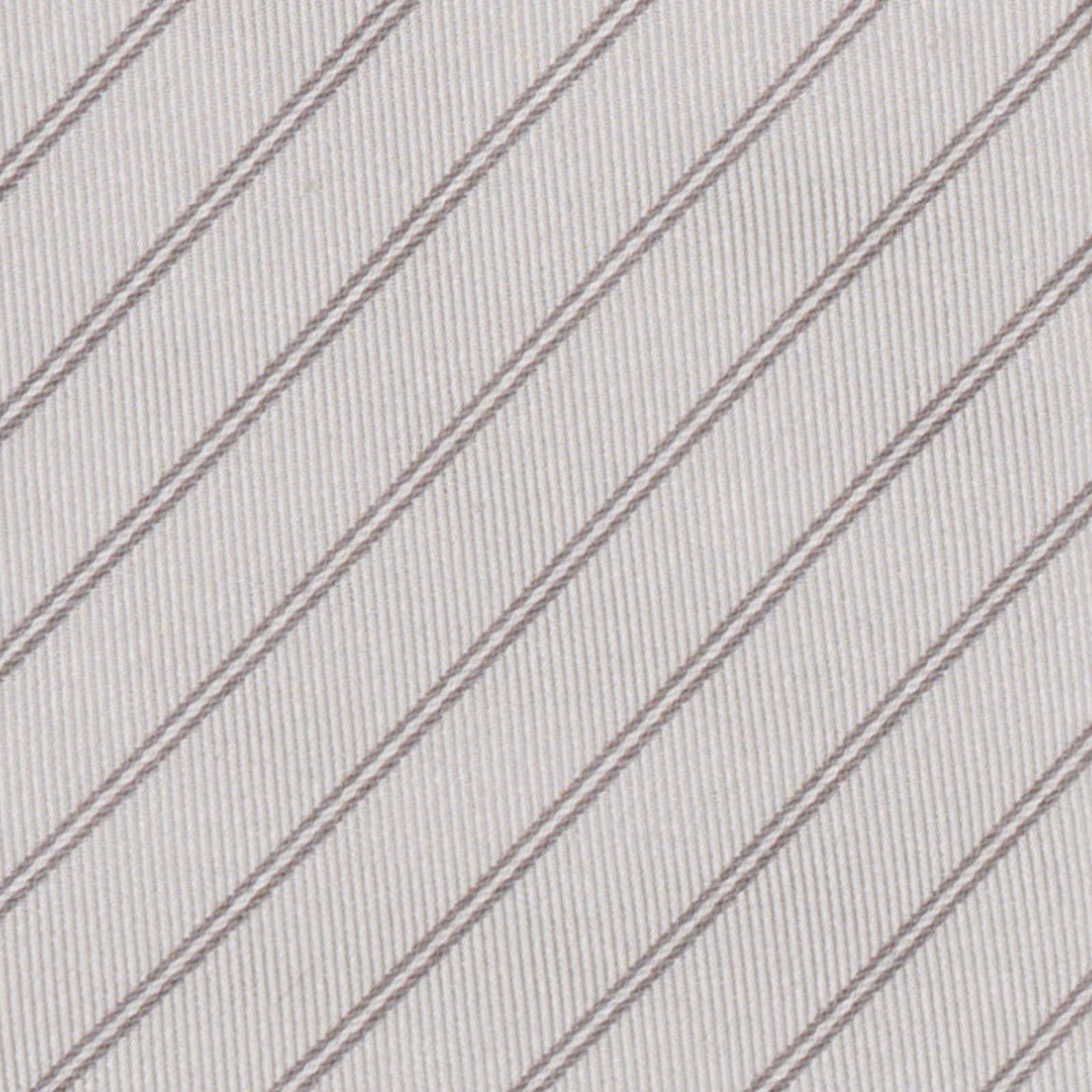 MATTABISCH Gray Diagonal Striped Silk Tie NEW