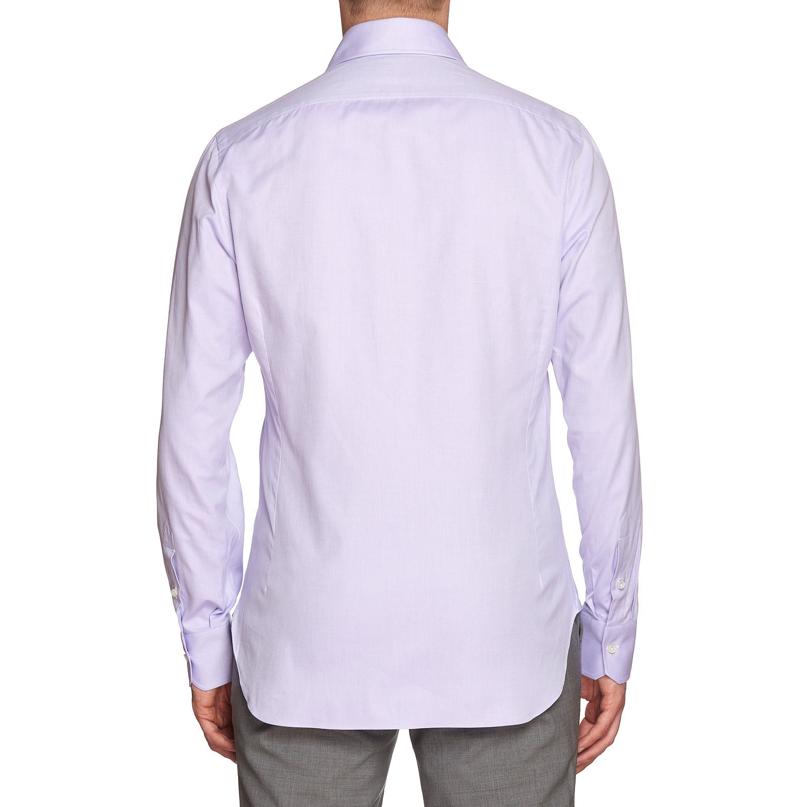 MATTABISCH by Kiton Handmade Purple Dobby Cotton Dress Shirt 39 NEW 15.5 Slim Fit MATTABISCH