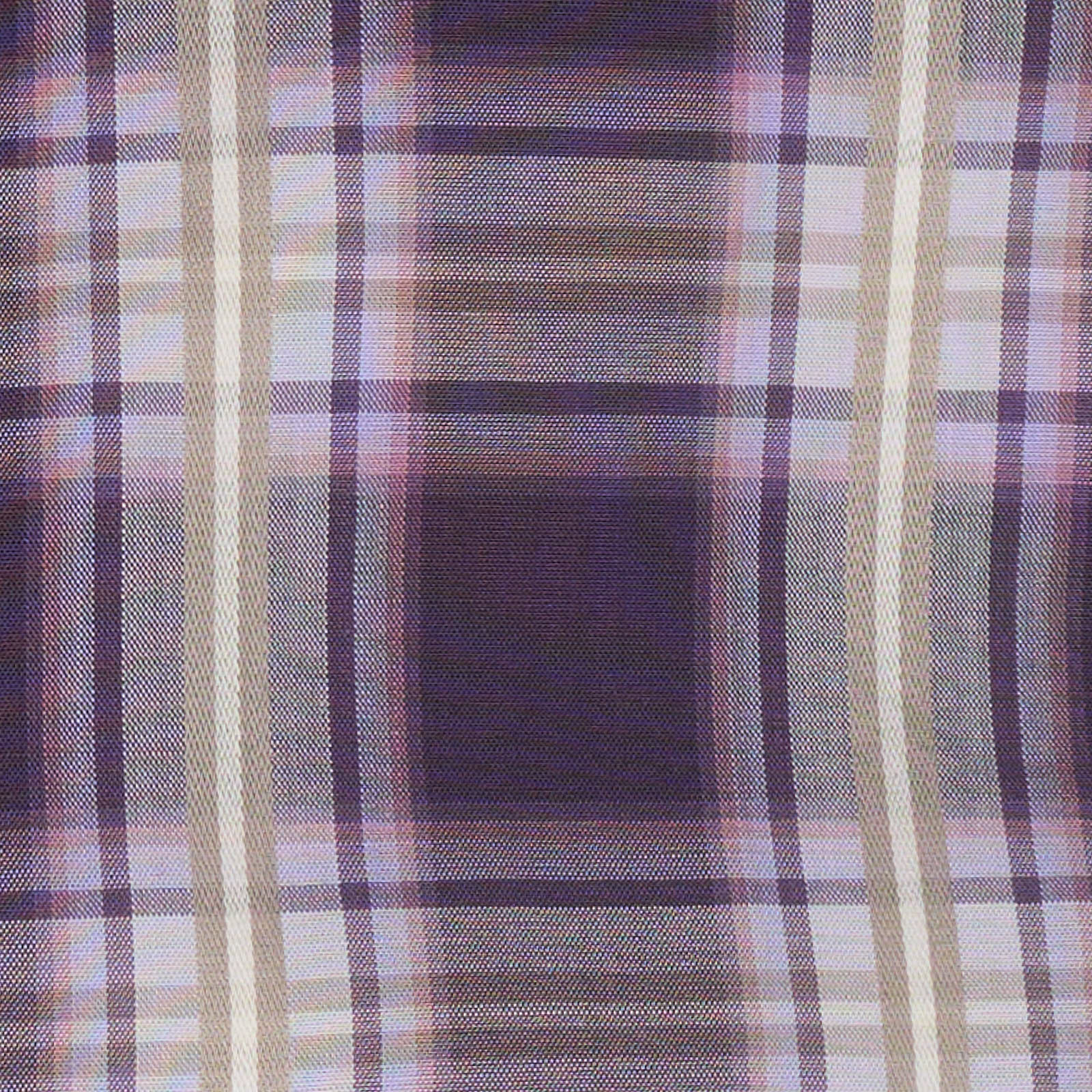 MATTABISCH for VANNUCCI Purple Plaid Cotton Dress Shirt