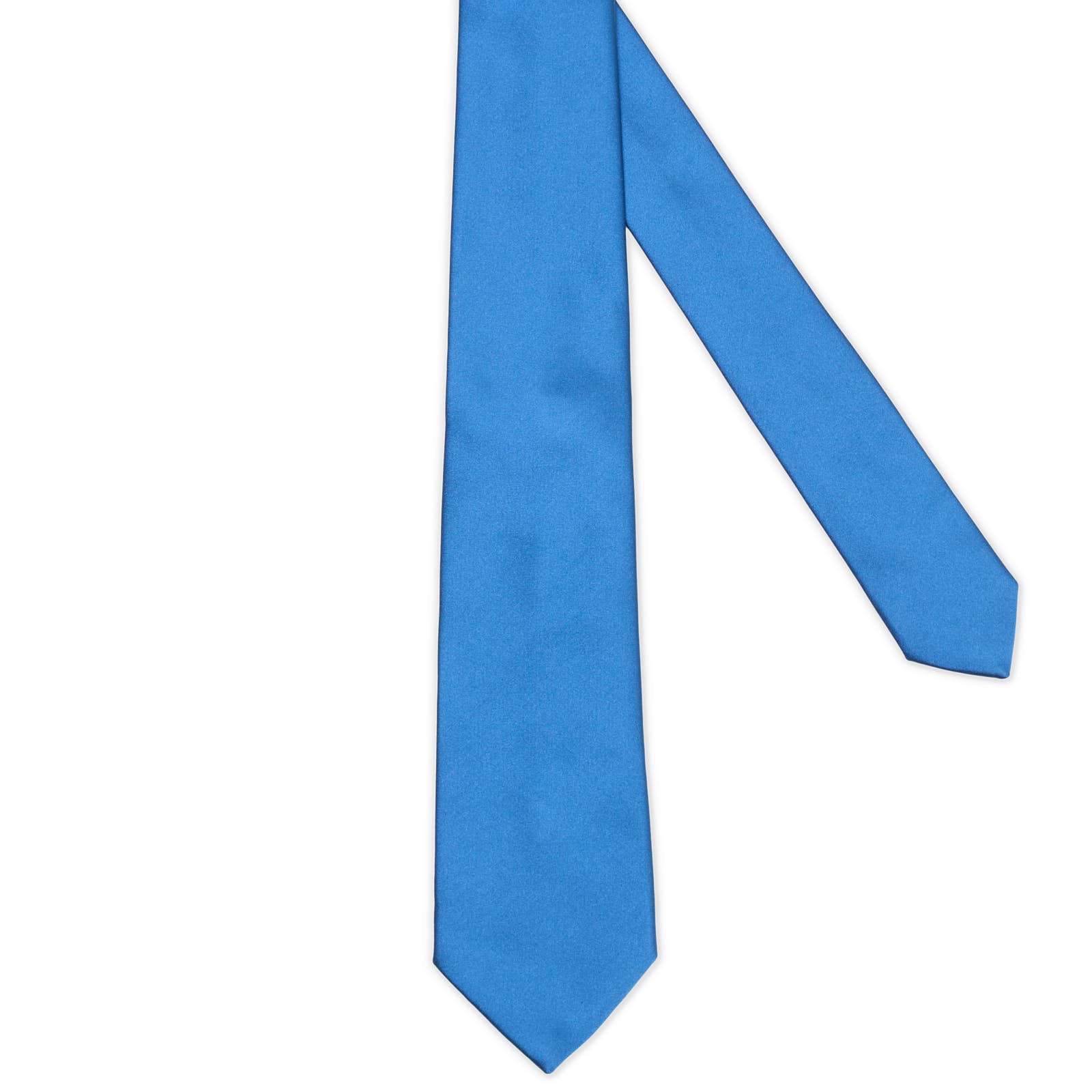 MATTABISCH for VANNUCCI Satin Blue Tie NEW