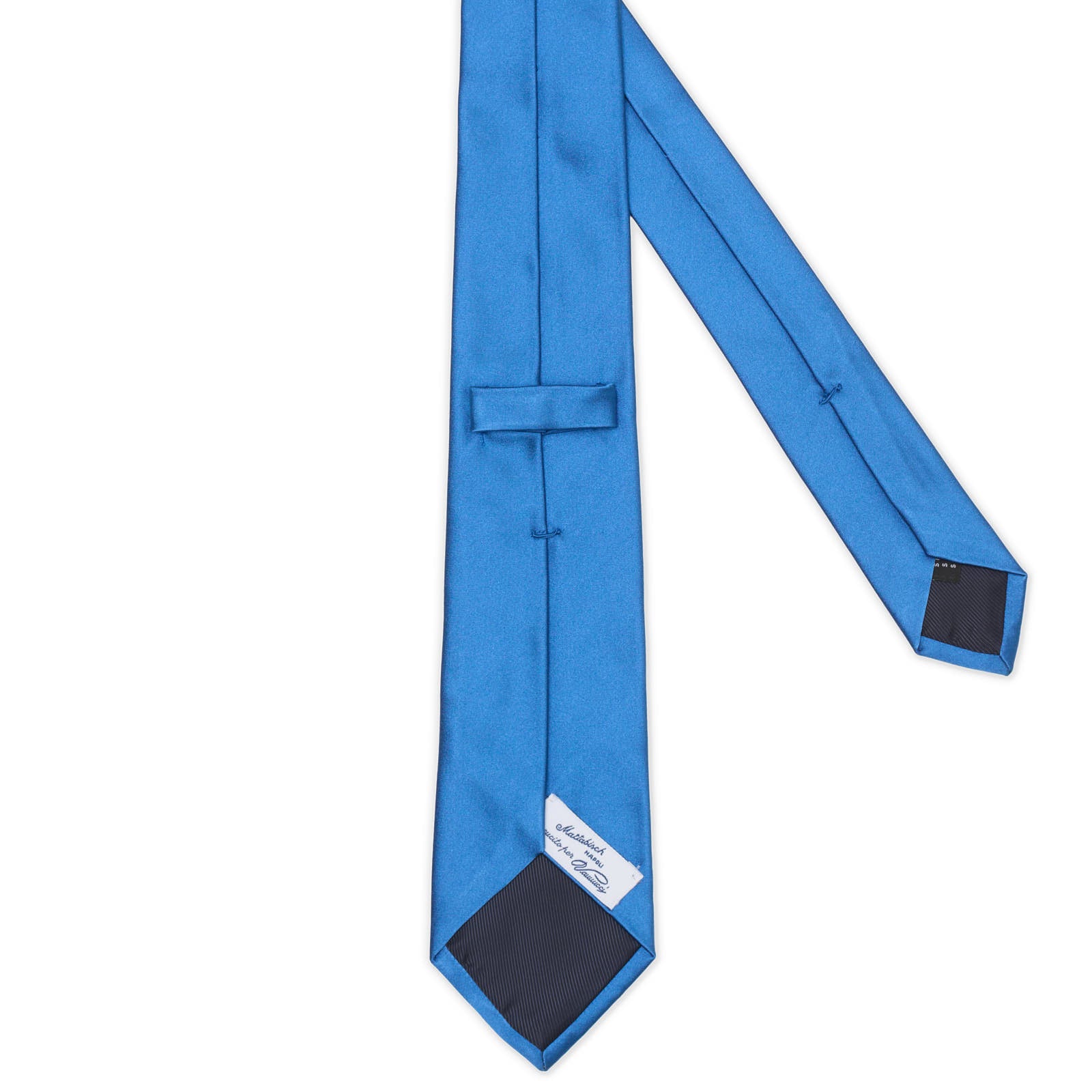 MATTABISCH for VANNUCCI Satin Blue Tie NEW