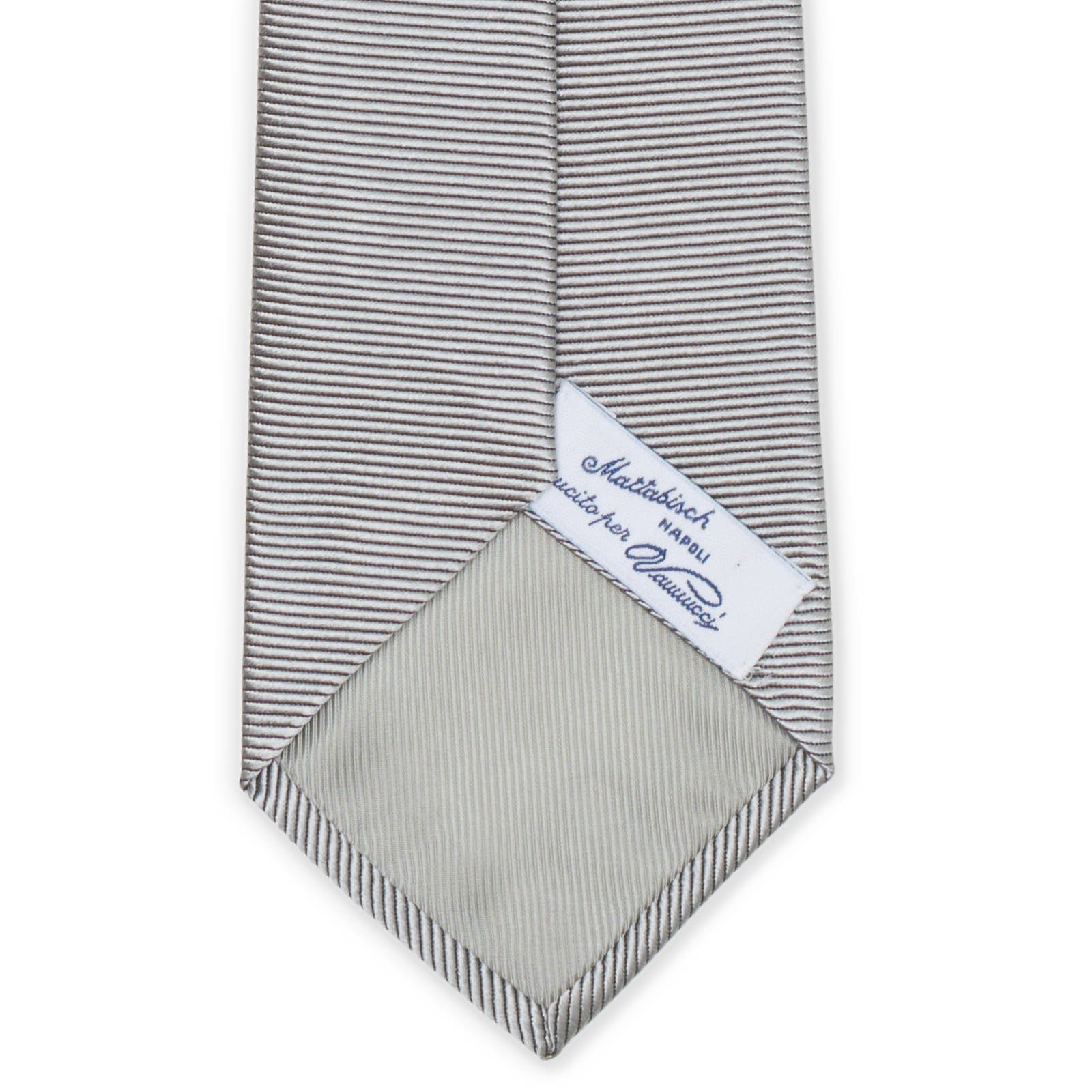 MATTABISCH for VANNUCCI Gray Silk Formal Tie NEW