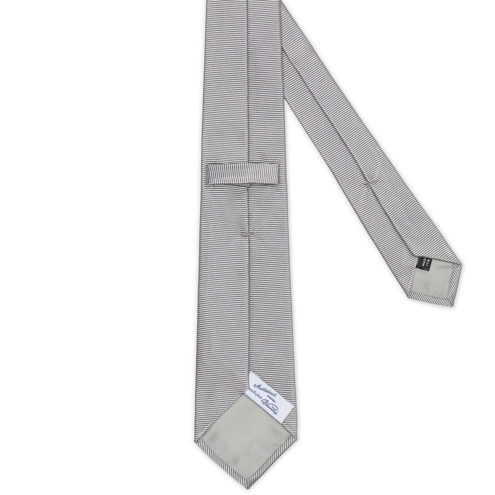MATTABISCH for VANNUCCI Gray Silk Formal Tie NEW