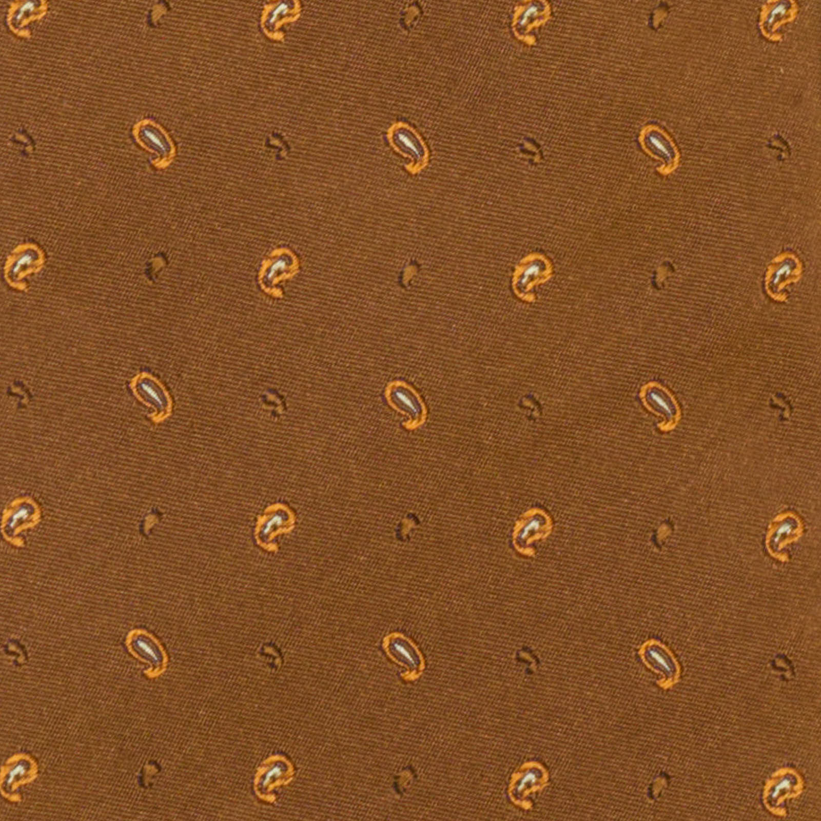 MATTABISCH of for VANNUCCI Light Brown Medallion Silk Tie NEW