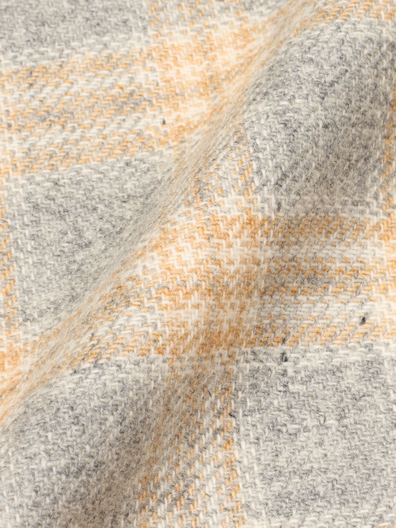 MAURO BLASI Napoli Handmade Gray Plaid Wool-Cashmere Jacket