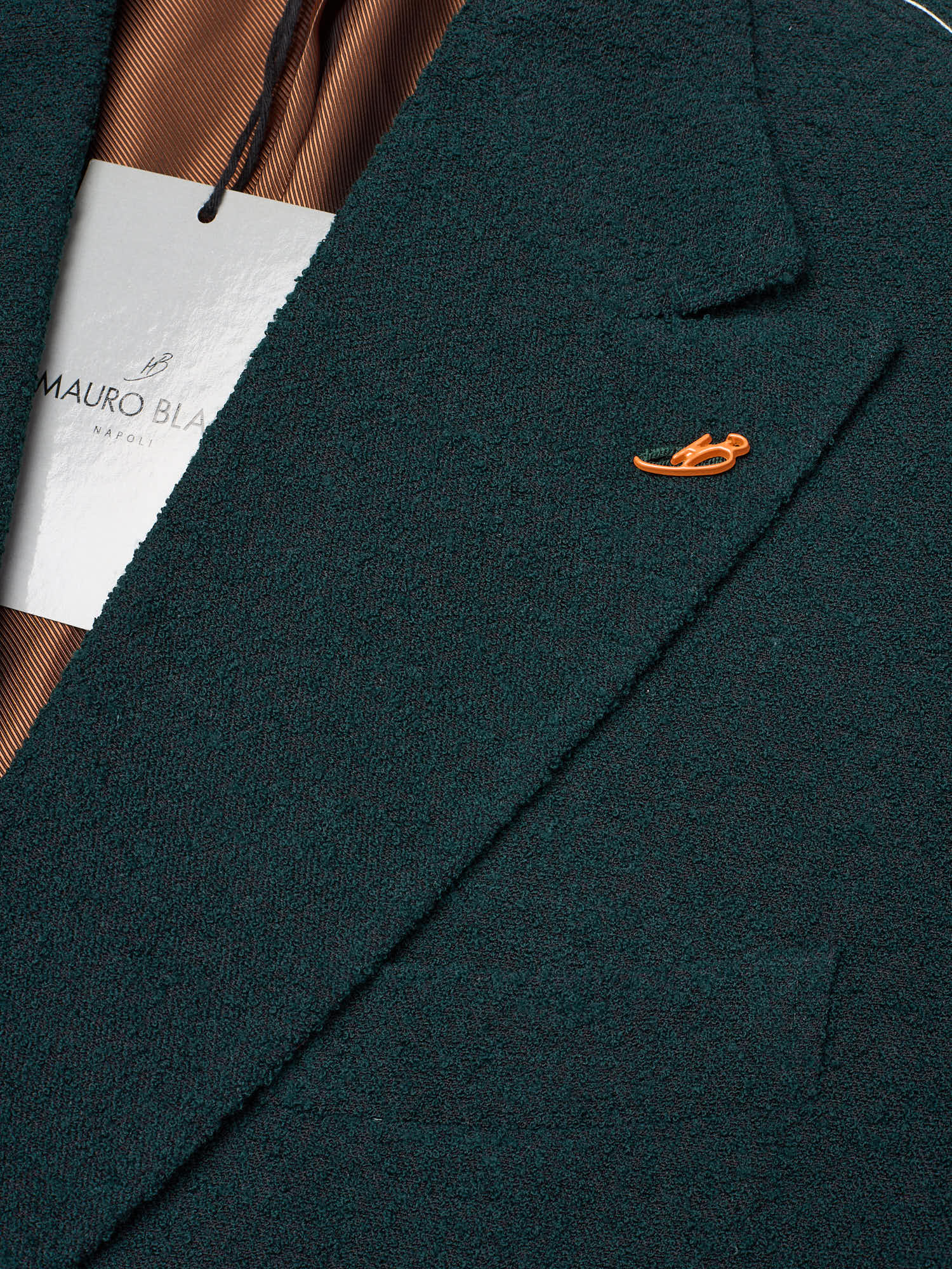 MAURO BLASI Napoli Handmade Green Casentino Stretch Wool Jacket