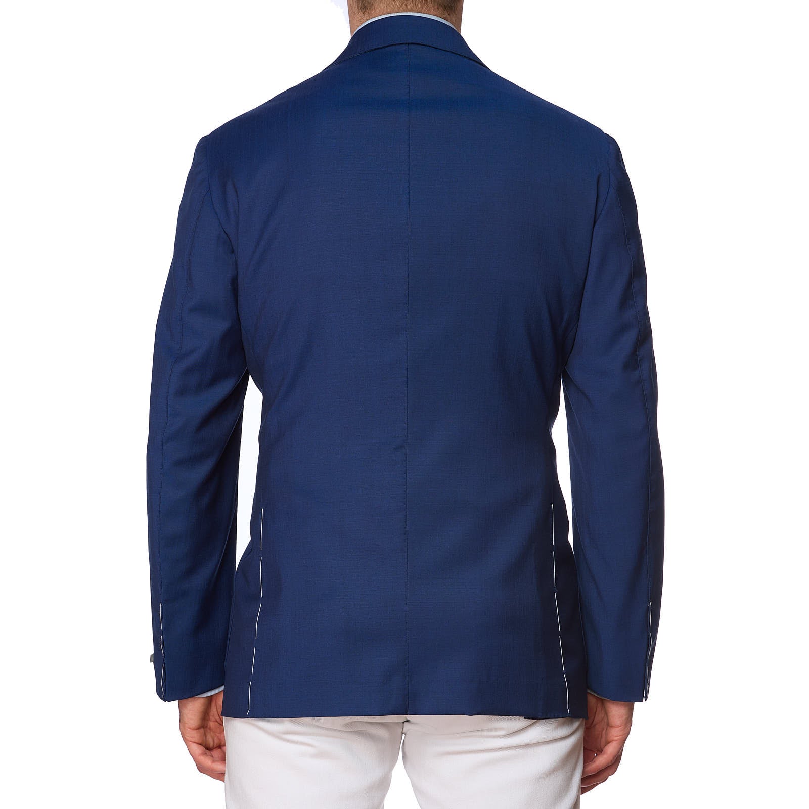 MAURO BLASI x VANNUCCI Handmade Blue Wool Jacket Blazer EU 54 NEW US 44