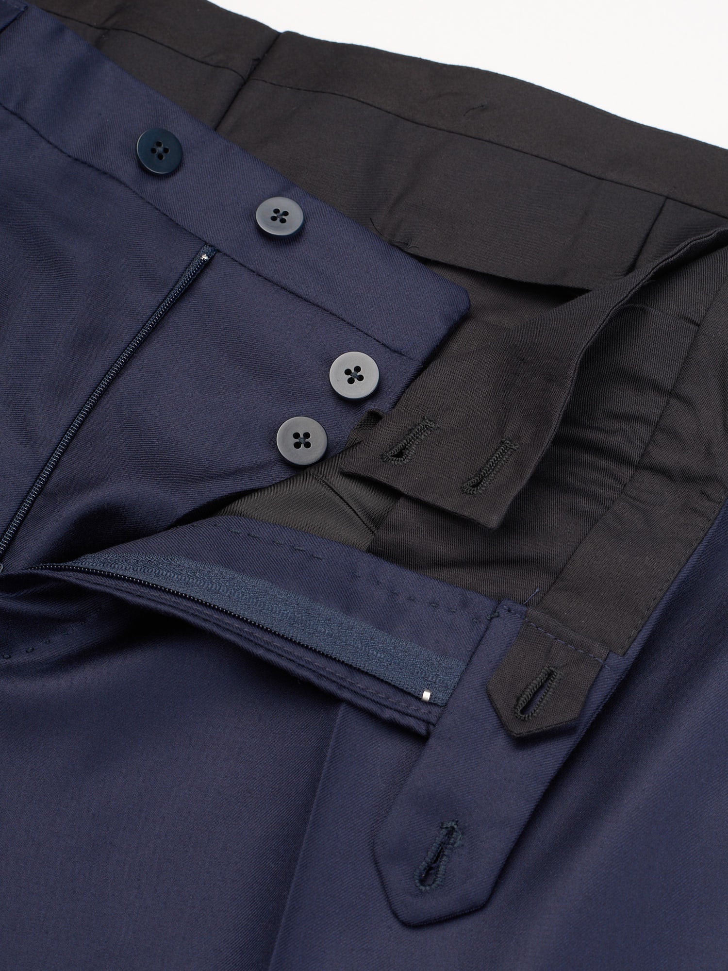 MAURO BLASI Navy Blue Wool Super 150'S Dress Pants EU 52 NEW US 36