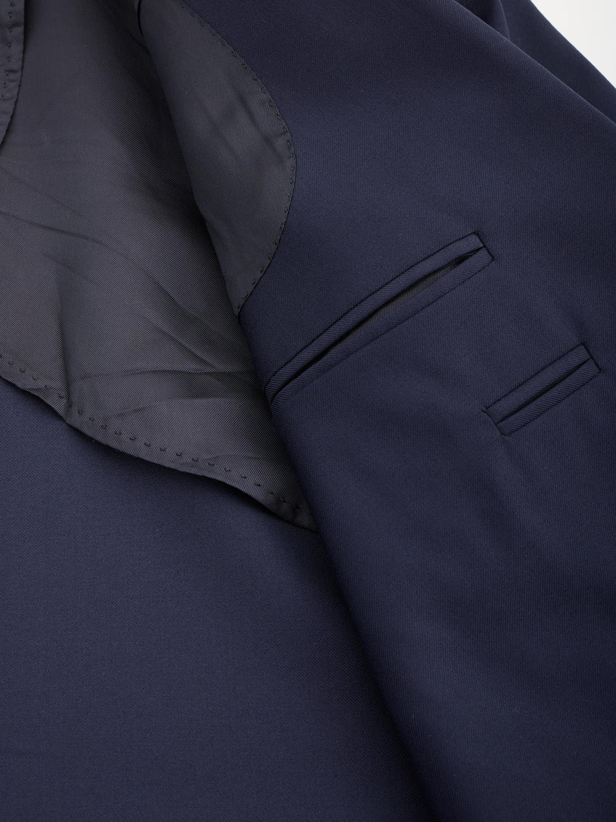 MAX BY MASSIMO PASINATO Navy Blue Double Breasted Wool VBC Perennial Suit