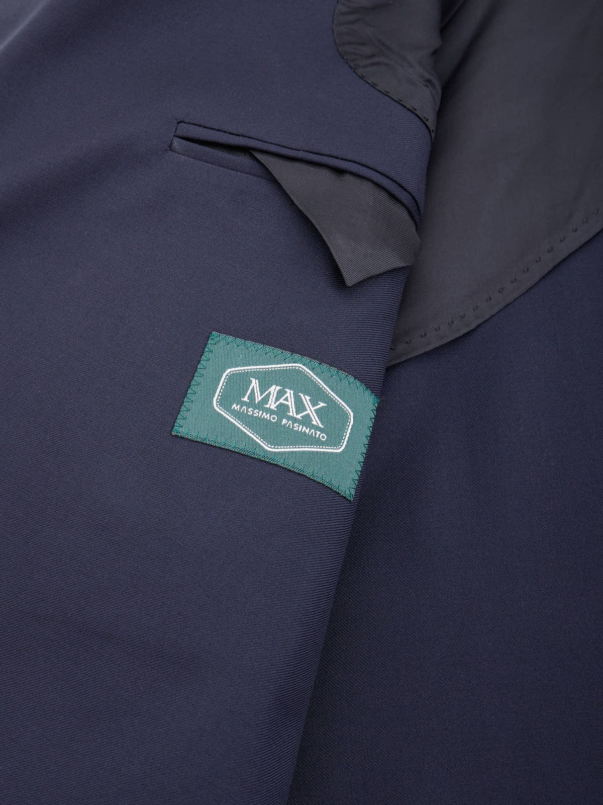 MAX BY MASSIMO PASINATO Navy Blue Double Breasted Wool VBC Perennial Suit