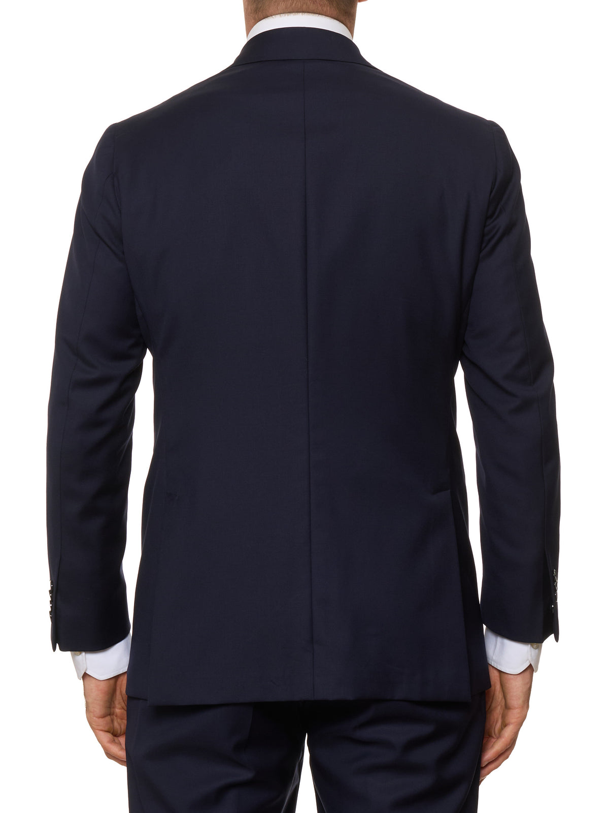MAX BY MASSIMO PASINATO Navy Blue Double Breasted Wool VBC Perennial Suit