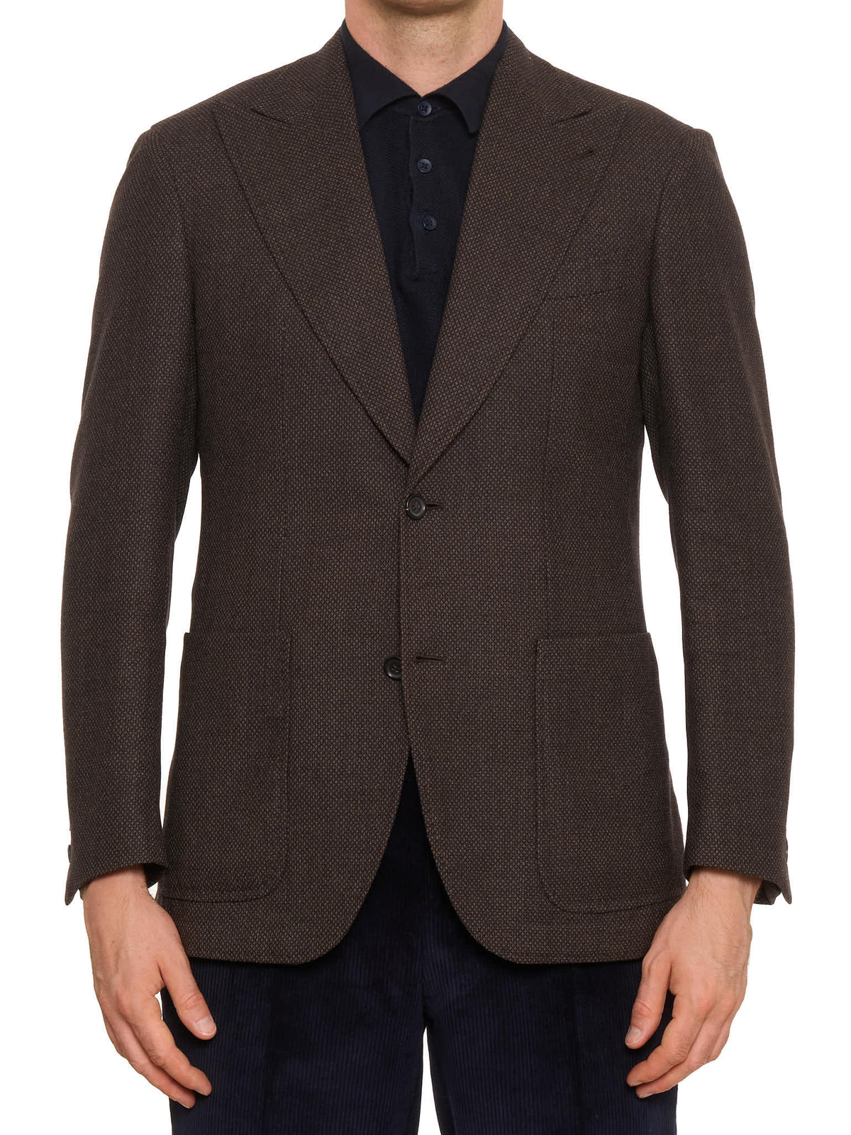 MAX MASSIMO PASINATO Brown Diamond Loro Piana Wool Blazer Jacket NEW