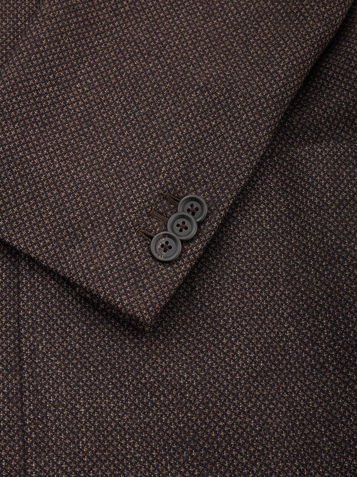 MAX MASSIMO PASINATO Brown Diamond Loro Piana Wool Blazer Jacket NEW