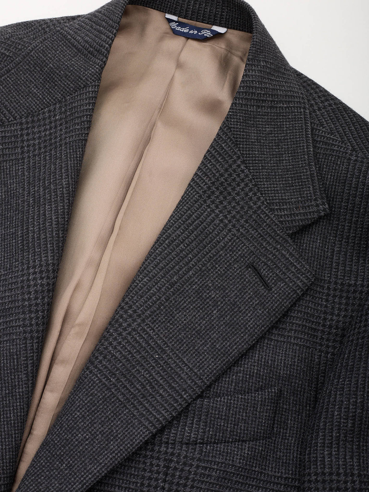 MAX MASSIMO PASINATO Gray Glen Plaid Heavy Wool Flannel Suit NEW