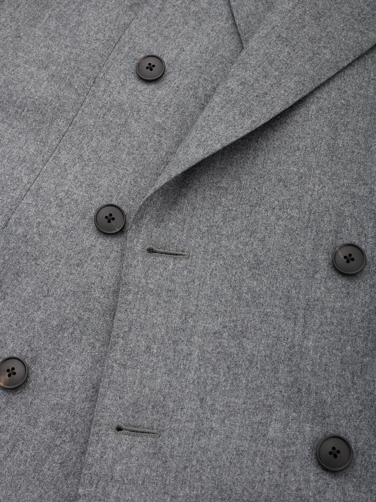 MILAN KELECENI VBC Gray Double Breasted Wool Flannel Suit