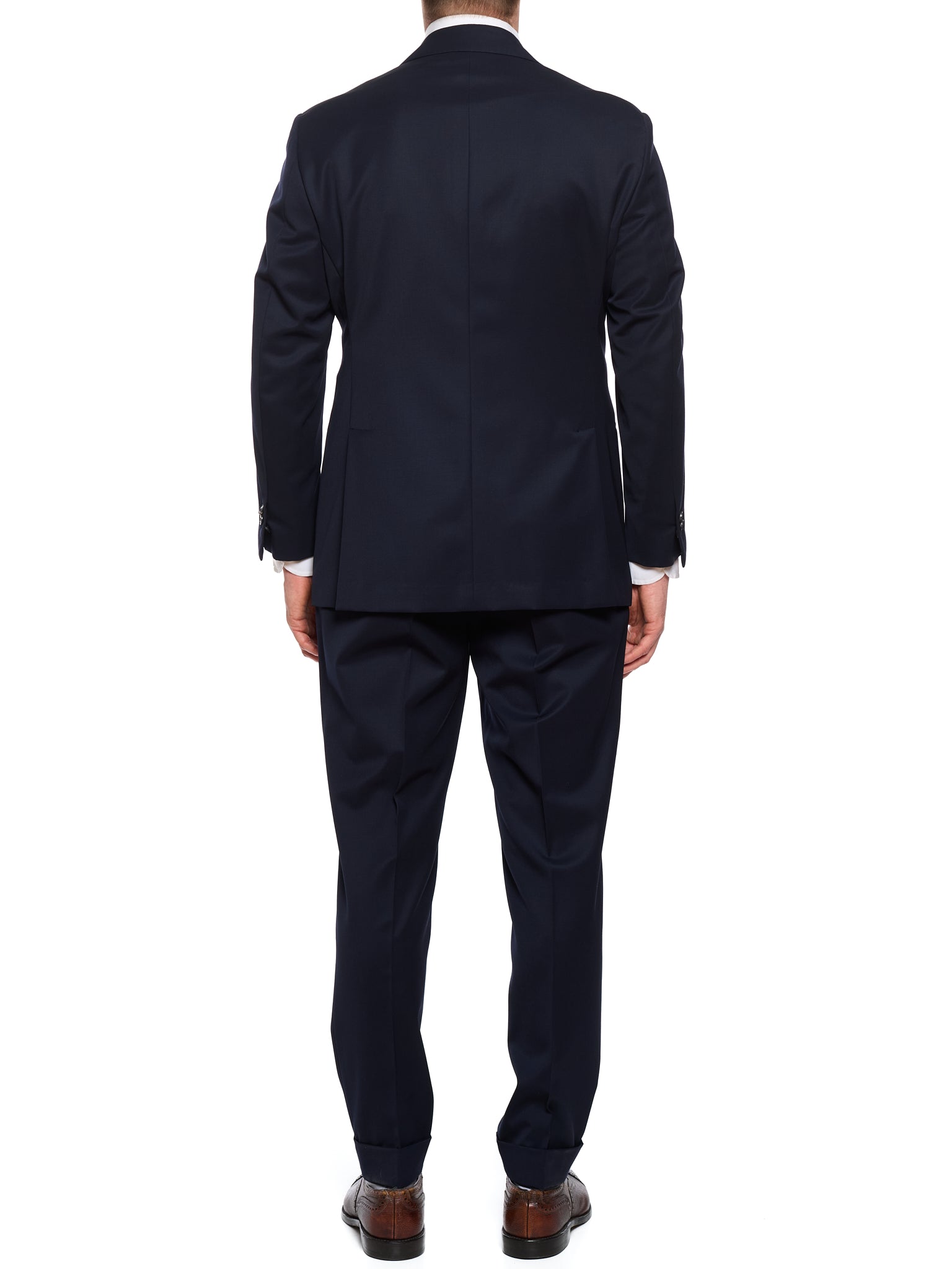 MILAN KELECENI Navy Blue VBC Super 150's Wool Handmade Suit