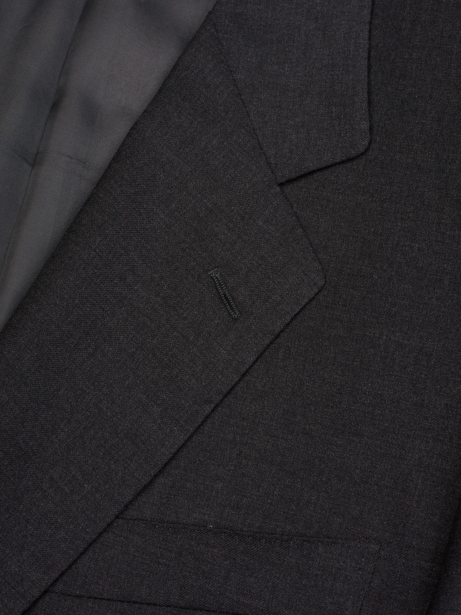 NERVESA Gray Loro Piana Super 100'S Tasmanian Wool Handmade Suit