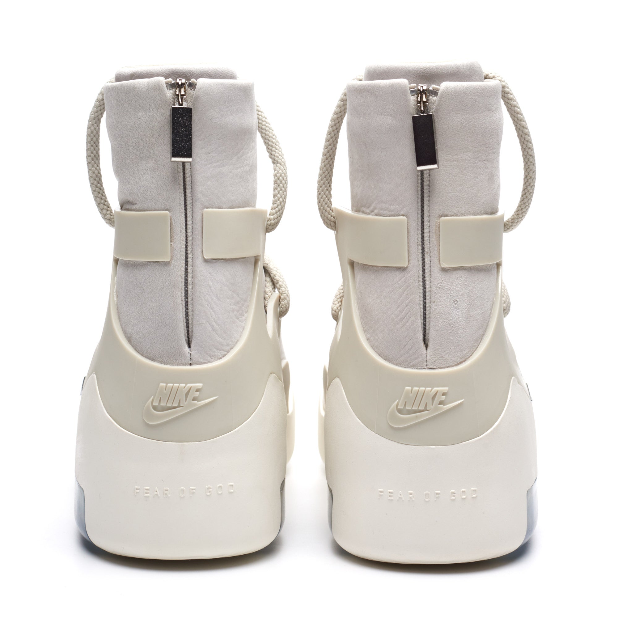 NIKE AIR x FEAR OF GOD 1 Light Bone High Top Sneakers Shoes US 9.5 NEW with Box NIKE