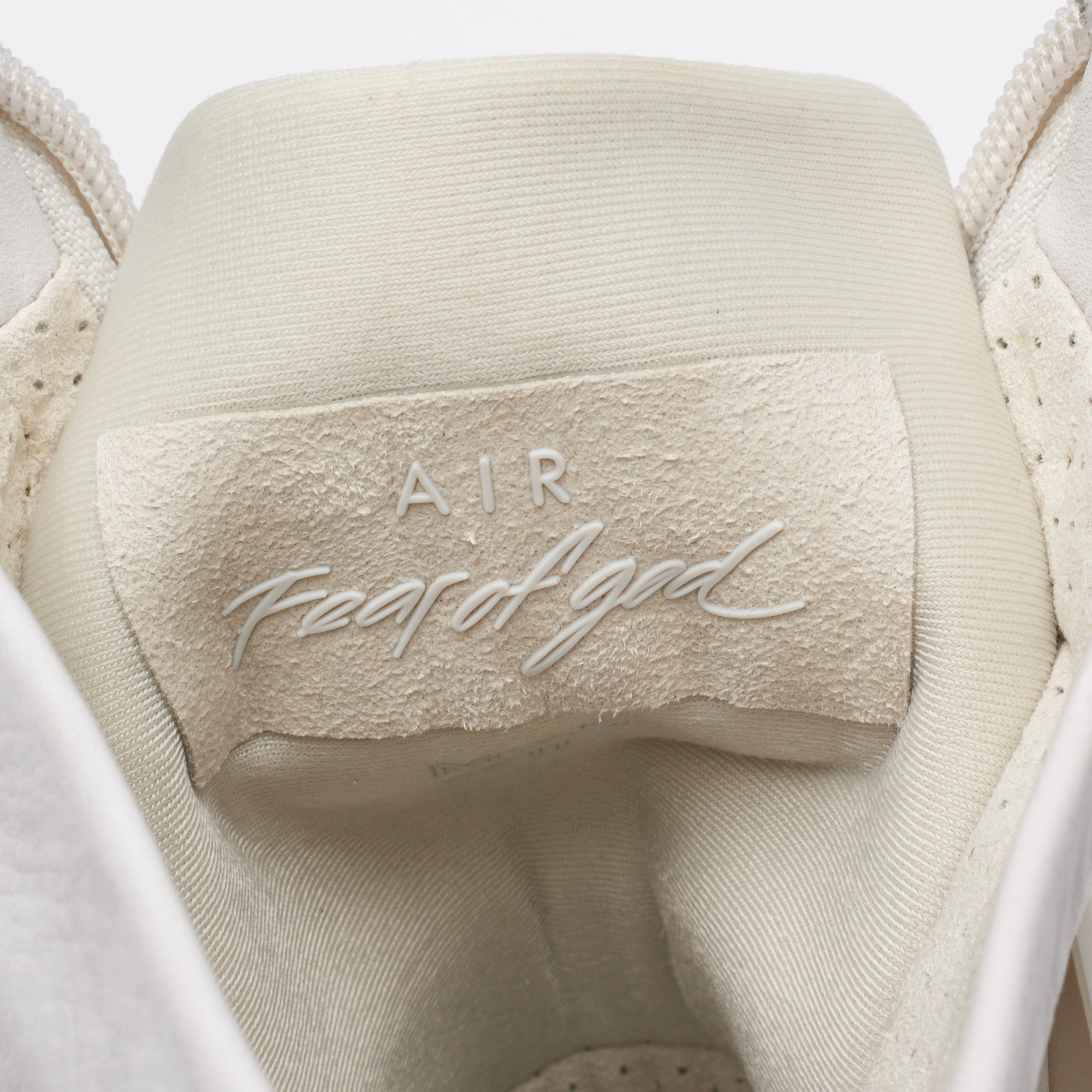 NIKE AIR x FEAR OF GOD 1 Light Bone High Top Sneakers Shoes US 9.5 NEW with Box NIKE