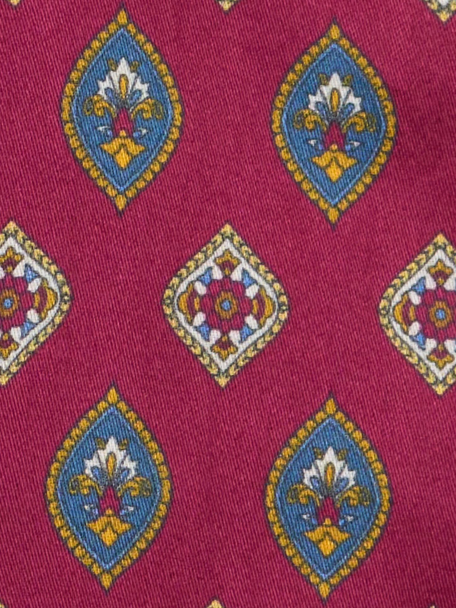 PIETRA SALATA Purple Geometric Pattern Cotton Shirt