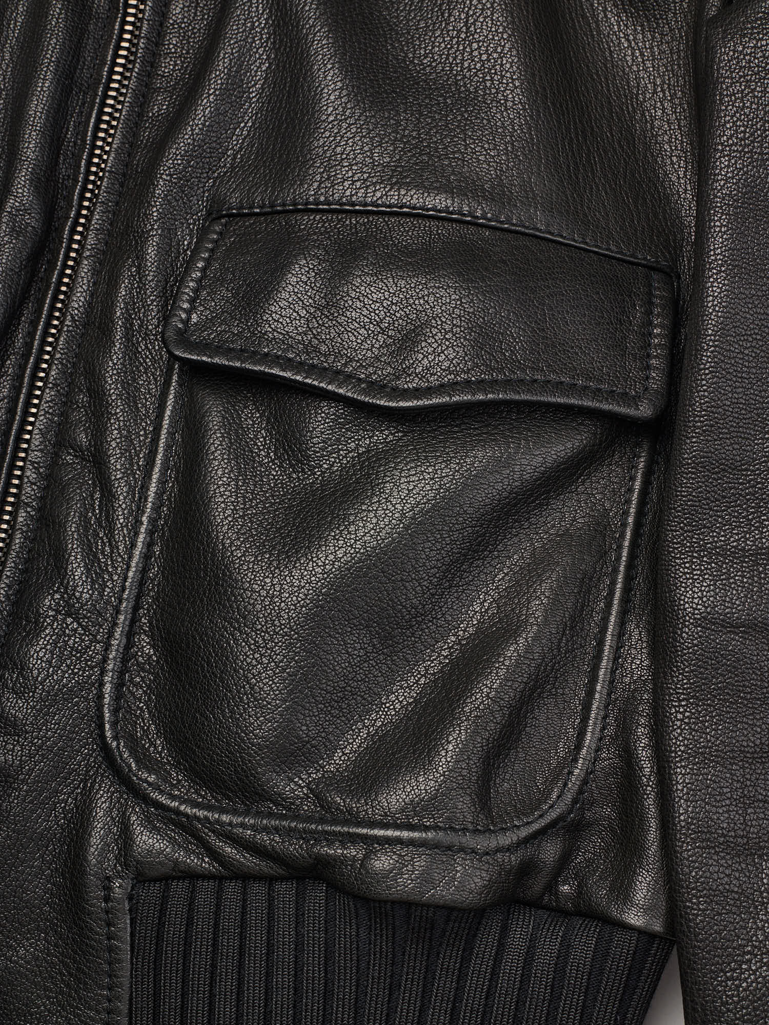 OFF-WHITE c/o VIRGIL ABLOH Black Leather Arrows Bomber Jacket 2017-18 FW