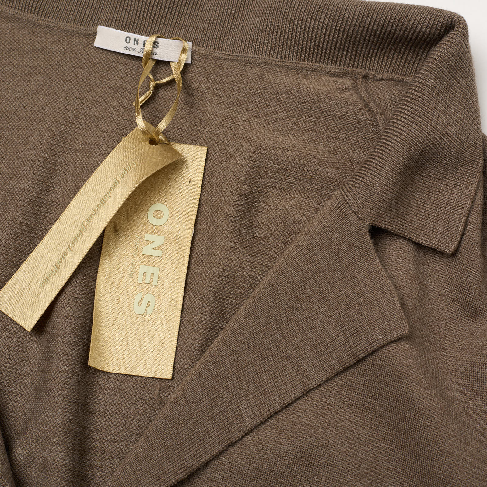ONES Brown Loro Piana Merino Wool Super 160's Knit Cardigan Sweater EU 54 NEW US XL