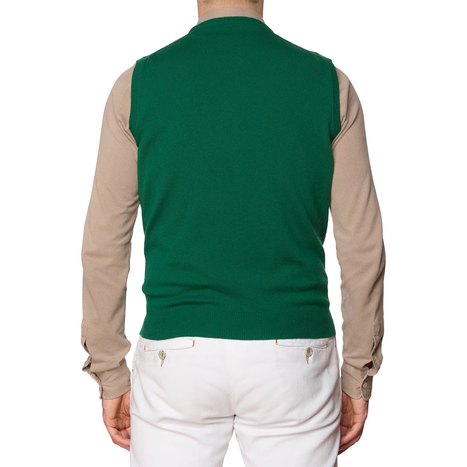 ONES Green Loro Piana Cashmere Knit Sweater Vest EU 50 NEW US M