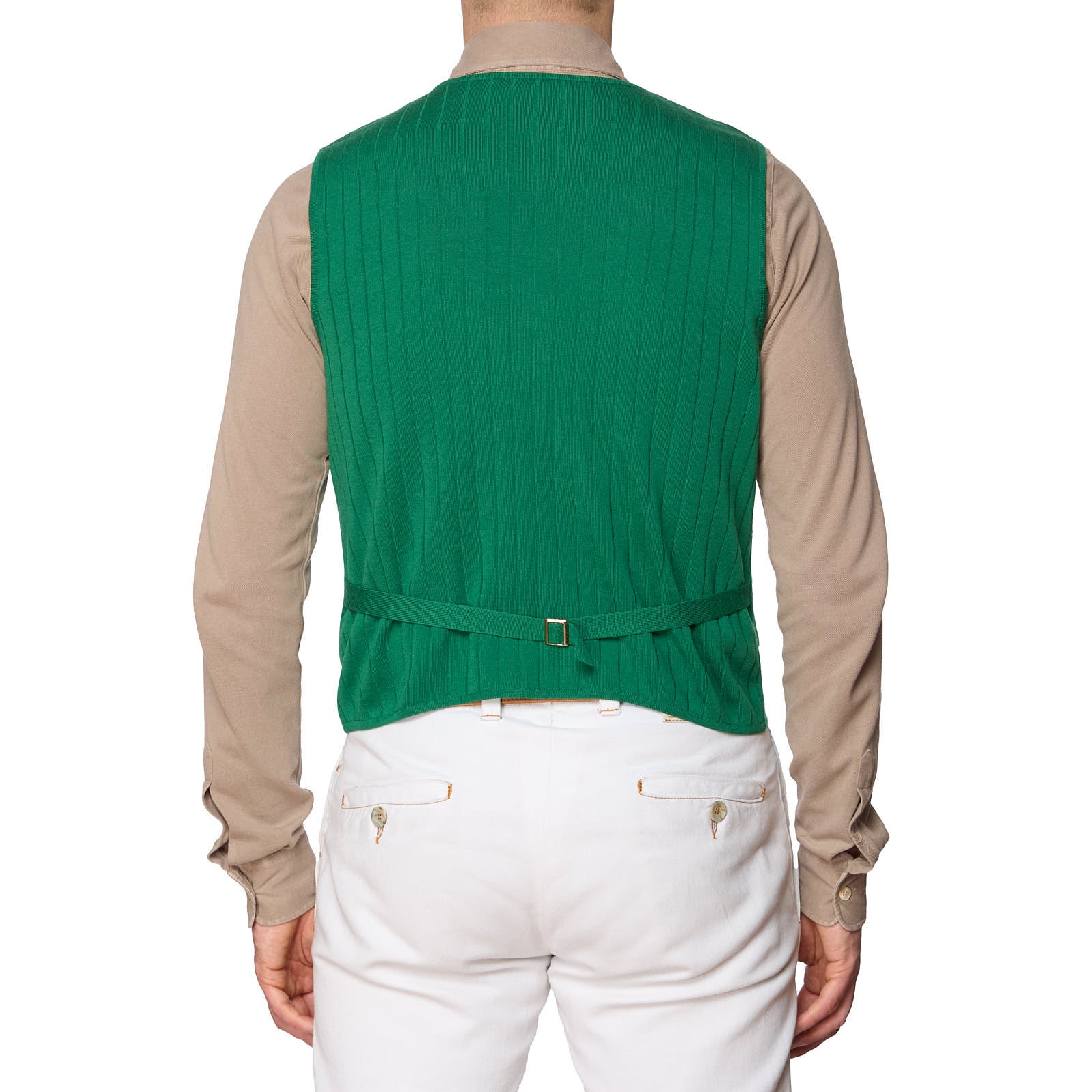 ONES Green Loro Piana Wool Knit 5 Button Vest Waistcoat EU 50 NEW US M