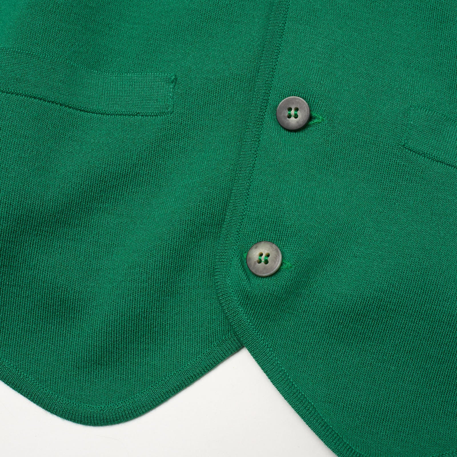 ONES Green Loro Piana Wool Knit 5 Button Vest Waistcoat EU 50 NEW US M