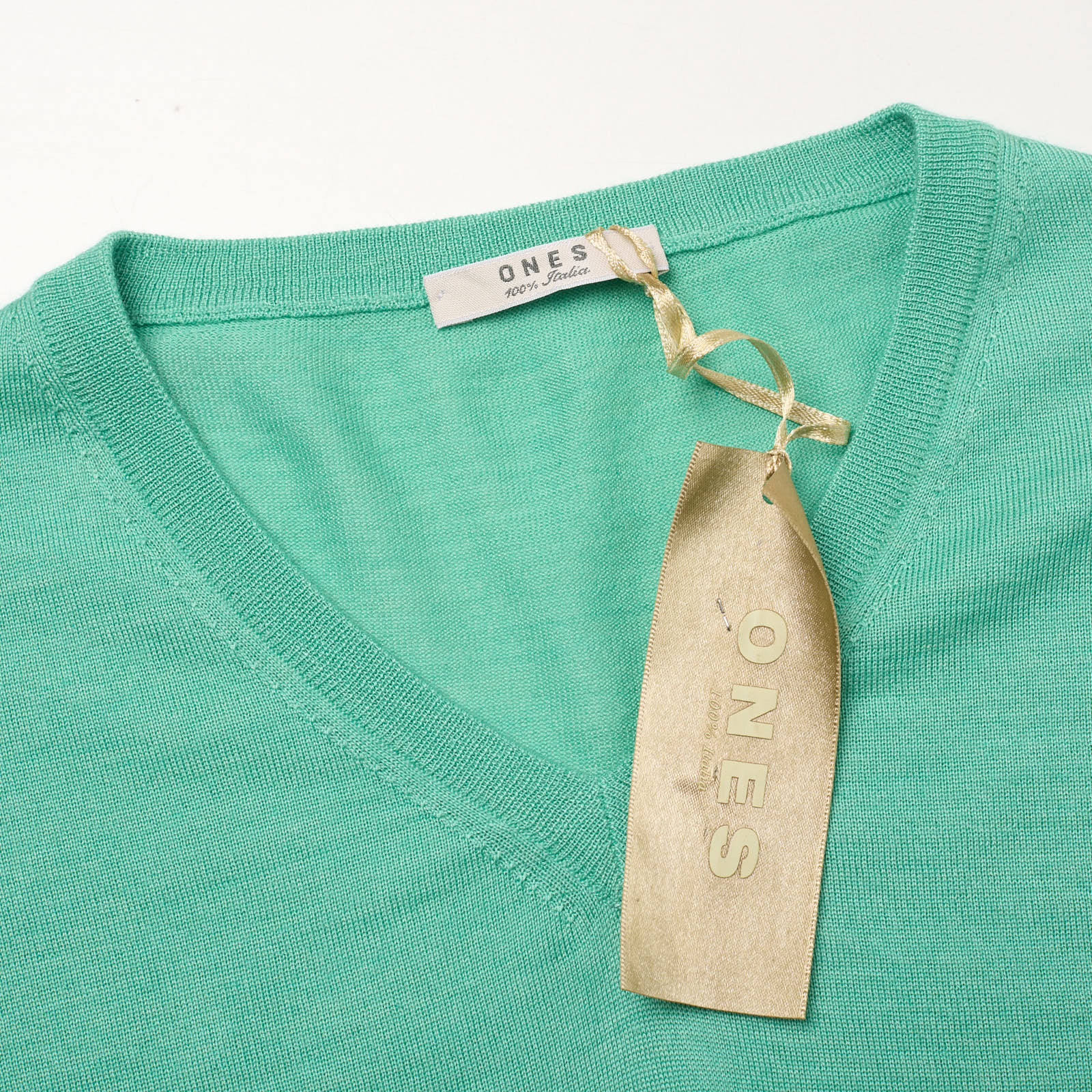 ONES Light Green Loro Piana Cashmere-Silk Knit Sweater Vest EU 50 NEW US M