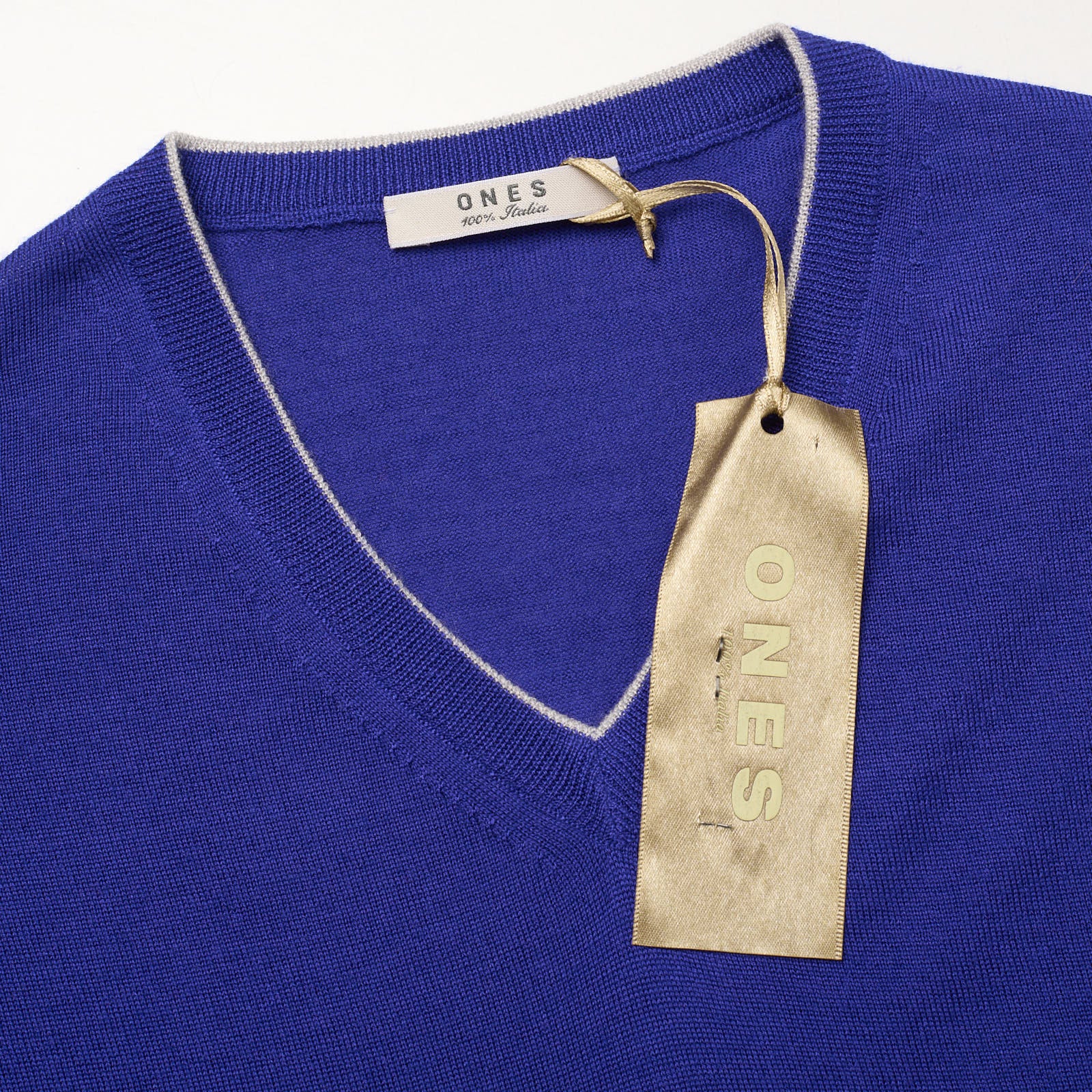 ONES Navy Blue Loro Piana Cashmere-Silk Knit Sweater Vest EU 52 NEW US L