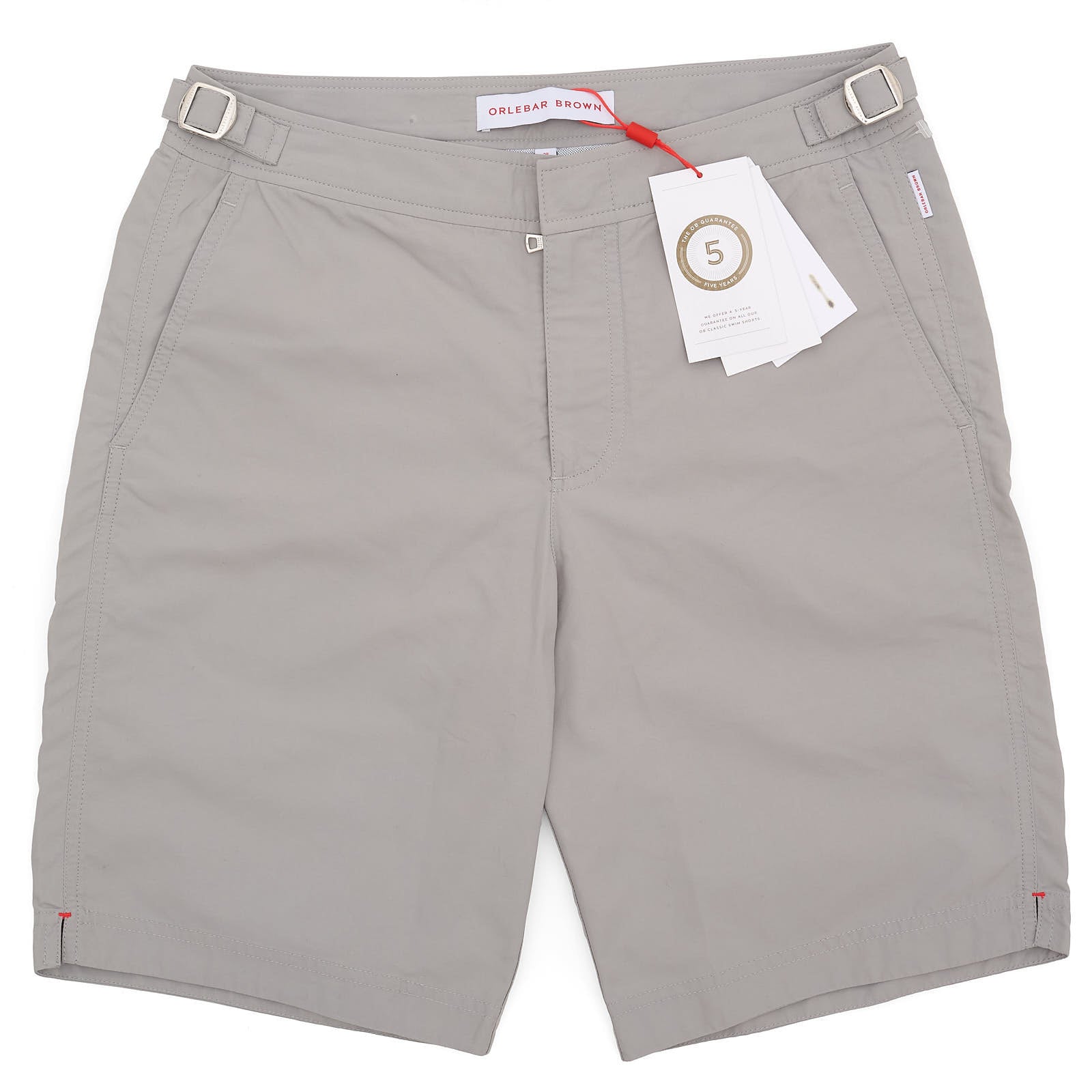 ORLEBAR BROWN "Dane II" Gray Pewter Longest-Length Swim Shorts NEW Size 28