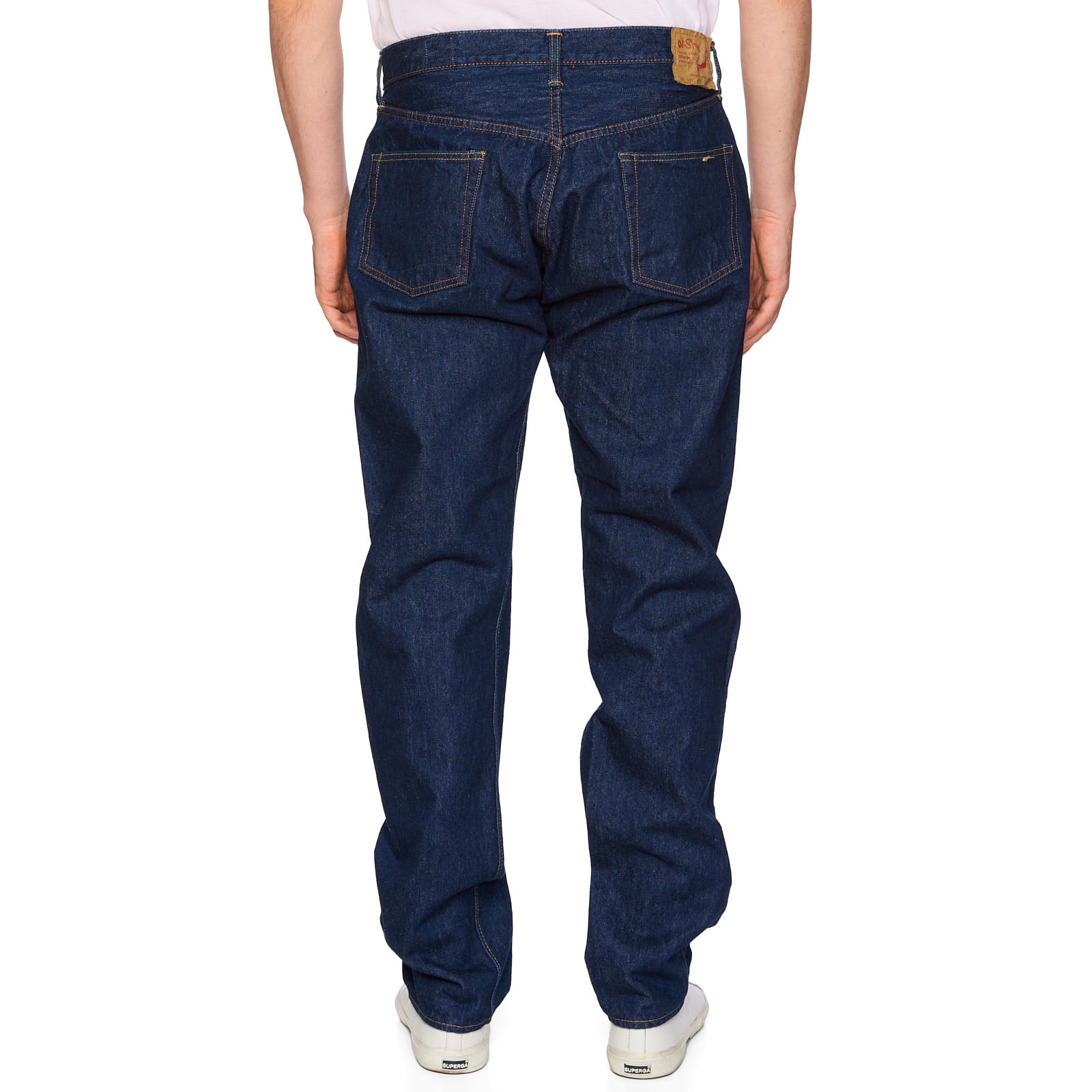 orSlow 105 Standard One Wash Blue Denim Cotton Selvedge Jeans US XL 5