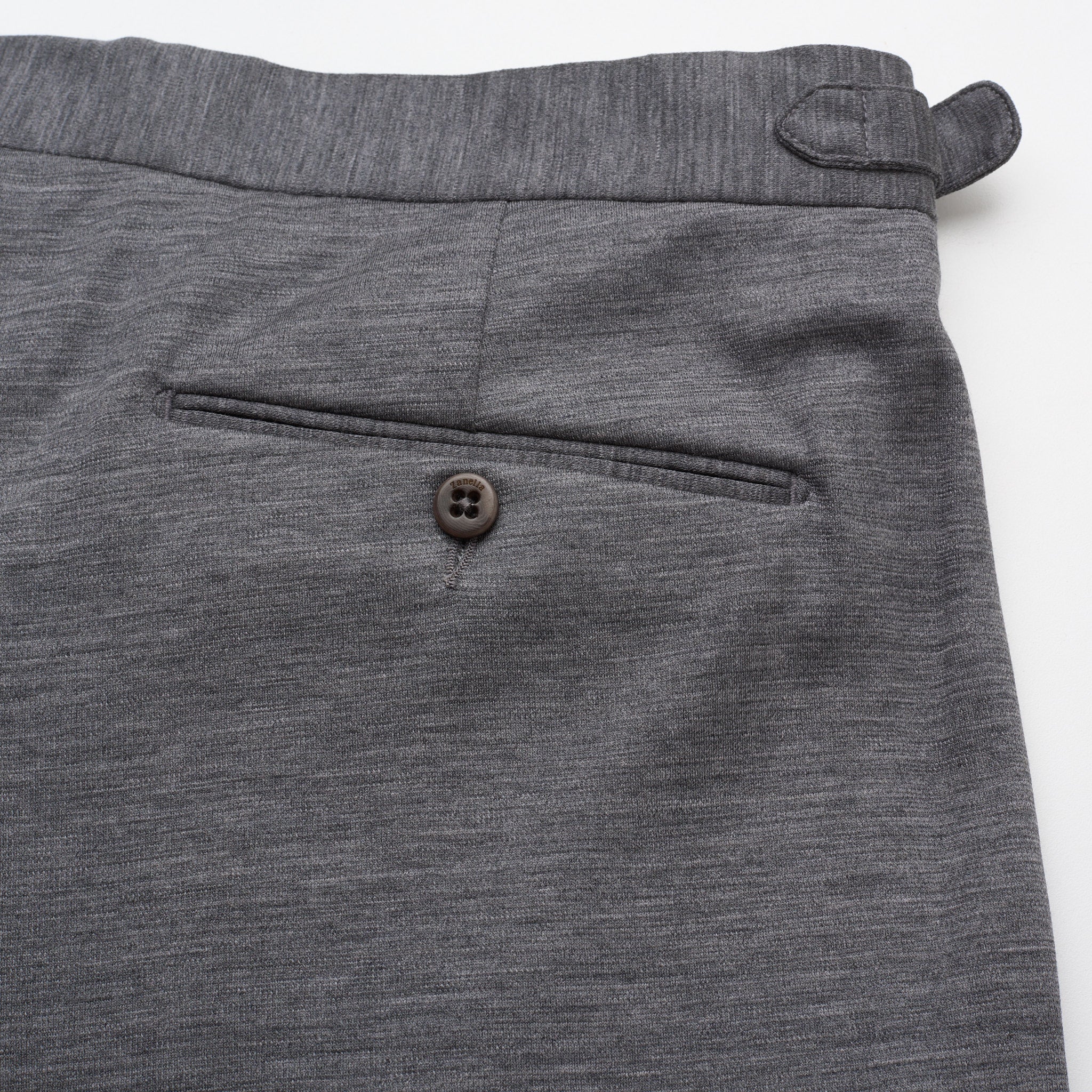 ZANELLA Gray Stretch Wool Stretch Pants EU 46 NEW US 30